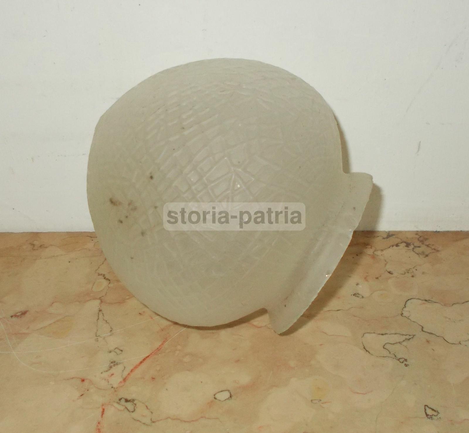 Antica Coppa Per Lampada, Vetro d'Epoca, Decorativa, Utilissima, Artistico Modellato immagine 4