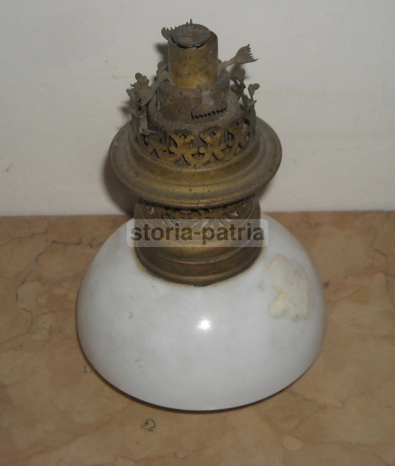 Antica Lampada, Vetro Opaline Bianco, Lume Da Collezione, d'Epoca, Ditmar, Vienna immagine 9