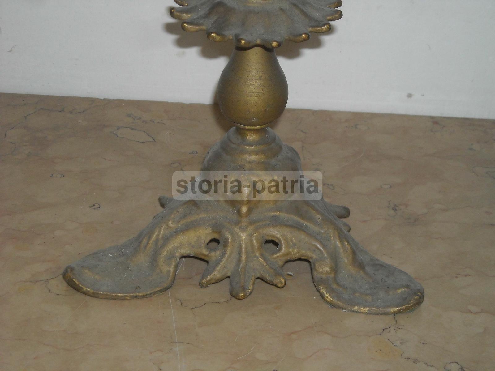 Arti Decorative, Inusuale Antica Lampada, Portacandele d'Epoca, Da Collezione, Utile immagine 8