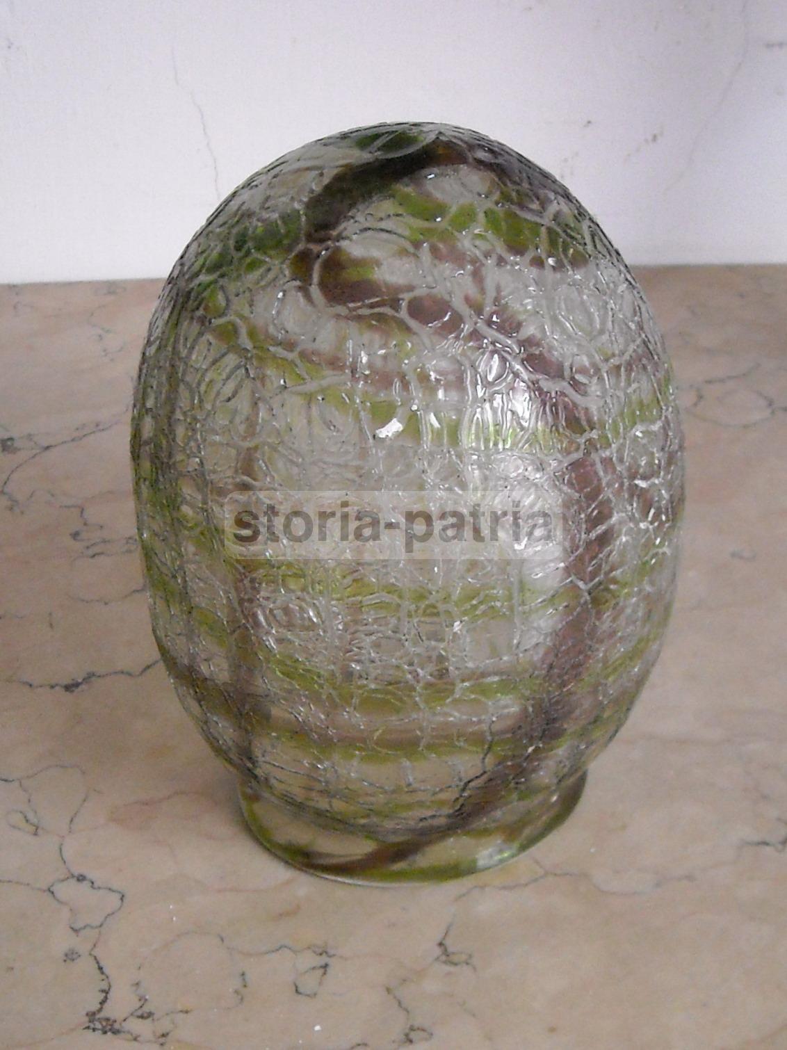 Artistico Antico Vetro, Coppa Per Lampada, Utilissima, Decorativa, Da Collezione, 900 immagine 5