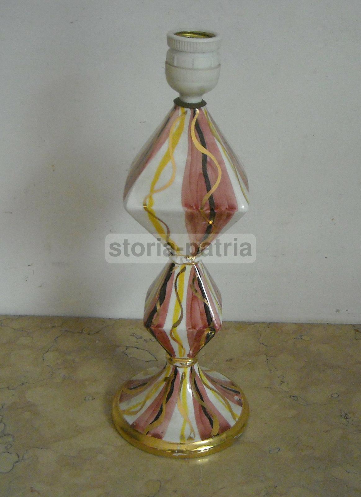 Bella Lampada d'Epoca, Arte, Design, Modernariato, Artistico Modellato, Con Dorature immagine 1