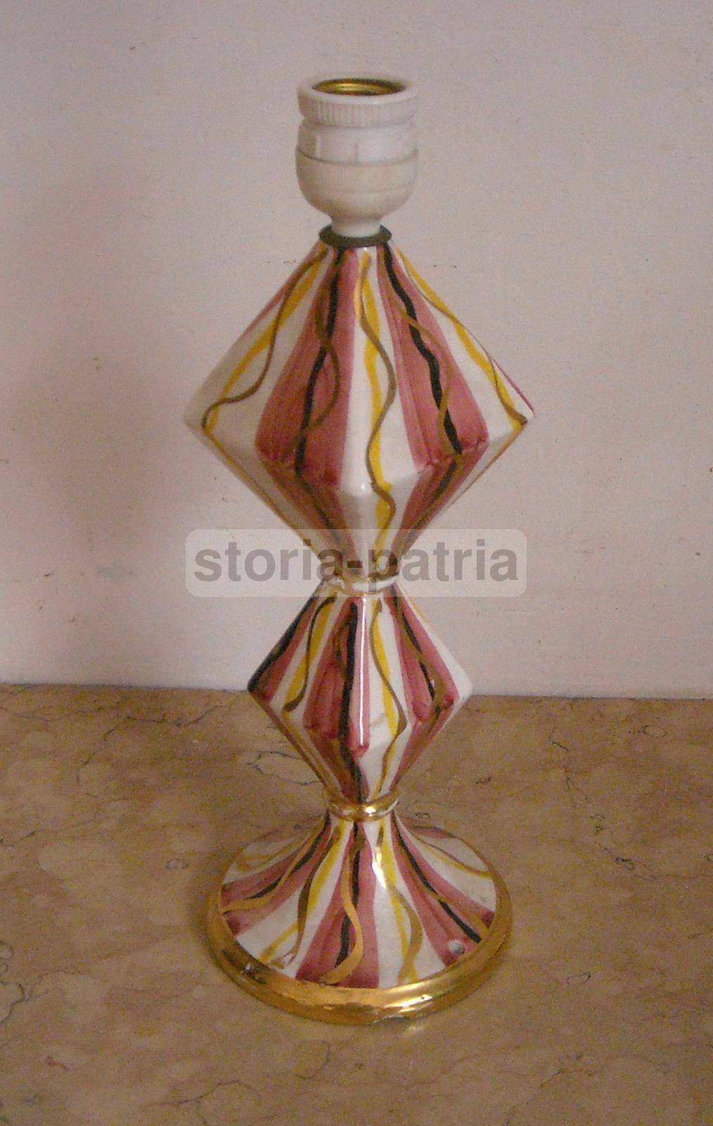 Bella Lampada d'Epoca, Arte, Design, Modernariato, Artistico Modellato, Con Dorature immagine 4