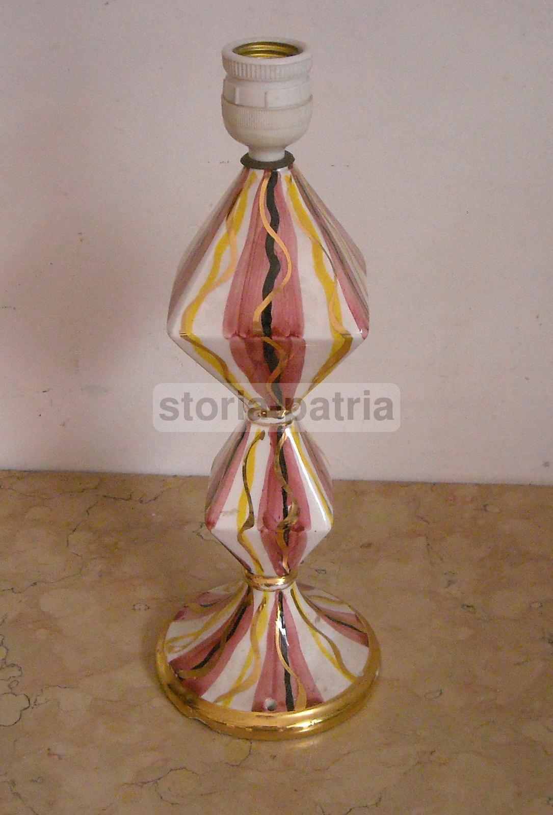 Bella Lampada d'Epoca, Arte, Design, Modernariato, Artistico Modellato, Con Dorature immagine 6