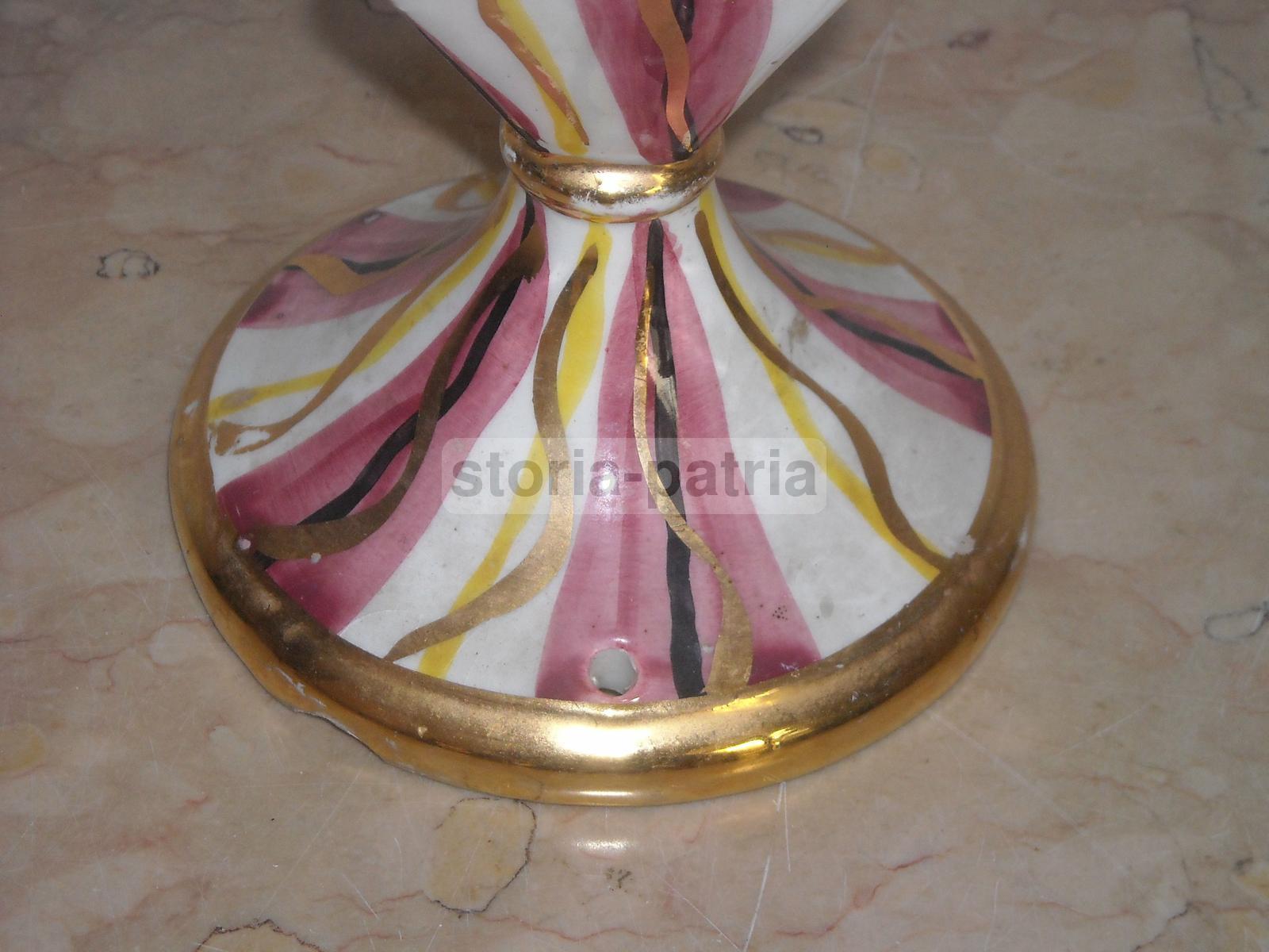 Bella Lampada d'Epoca, Arte, Design, Modernariato, Artistico Modellato, Con Dorature immagine 7