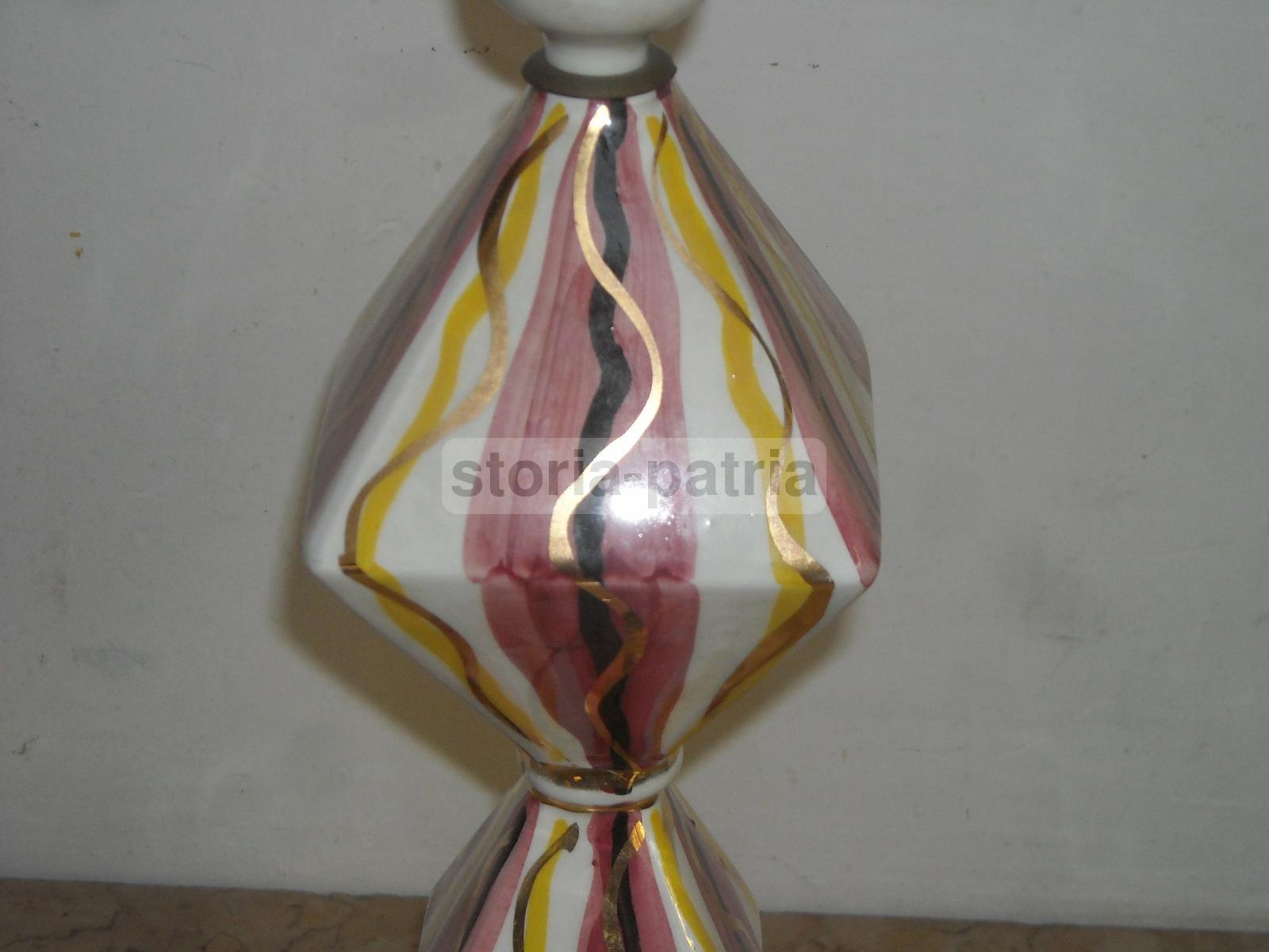 Bella Lampada d'Epoca, Arte, Design, Modernariato, Artistico Modellato, Con Dorature immagine 8