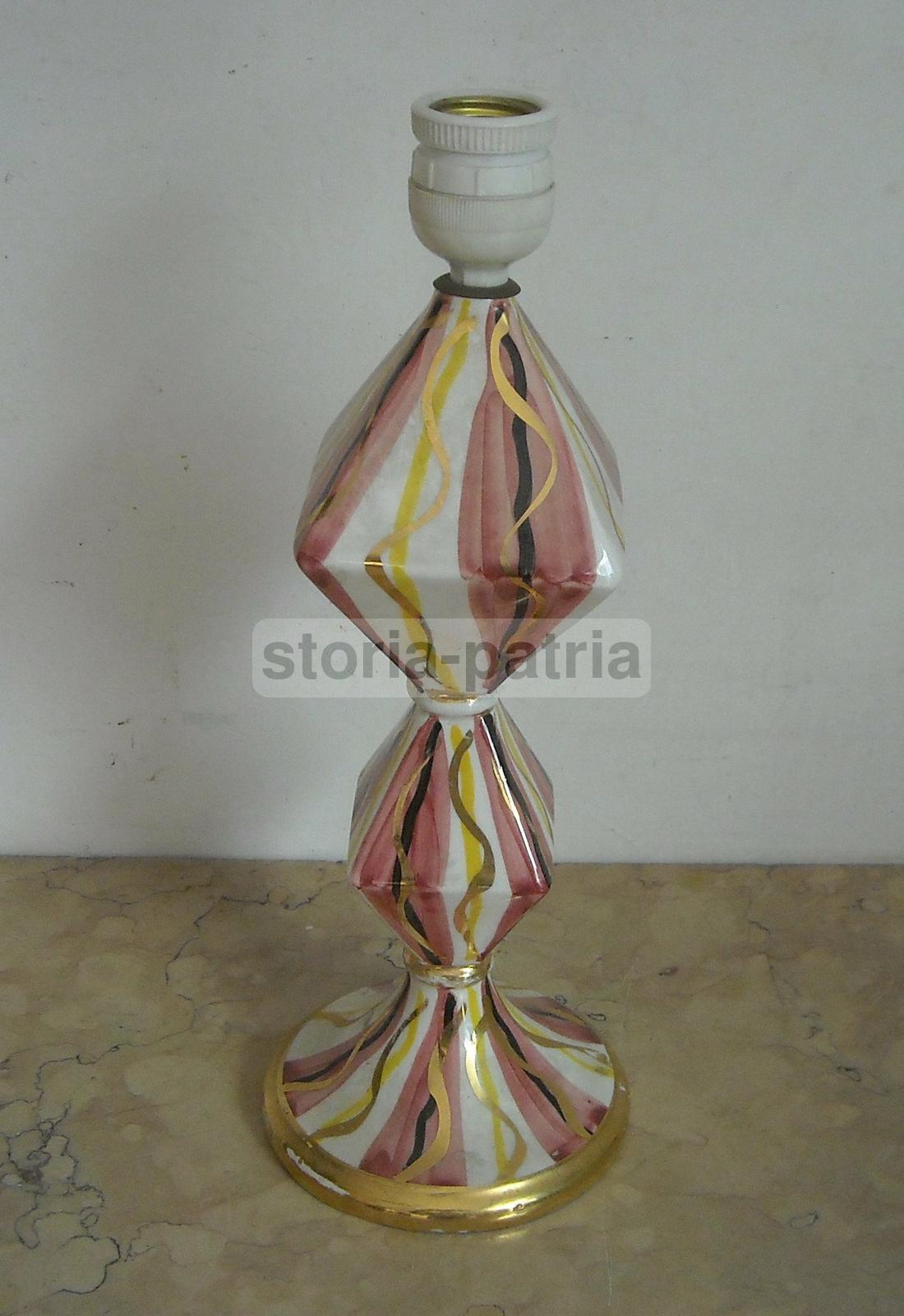 Bella Lampada d'Epoca, Arte, Design, Modernariato, Artistico Modellato, Con Dorature immagine 9