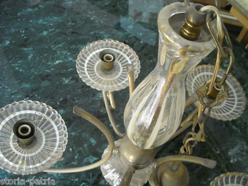 Bella Lampada d'Epoca, Decorativo Elegante Lampadario, Vetri Laminati, Bel Design immagine 1