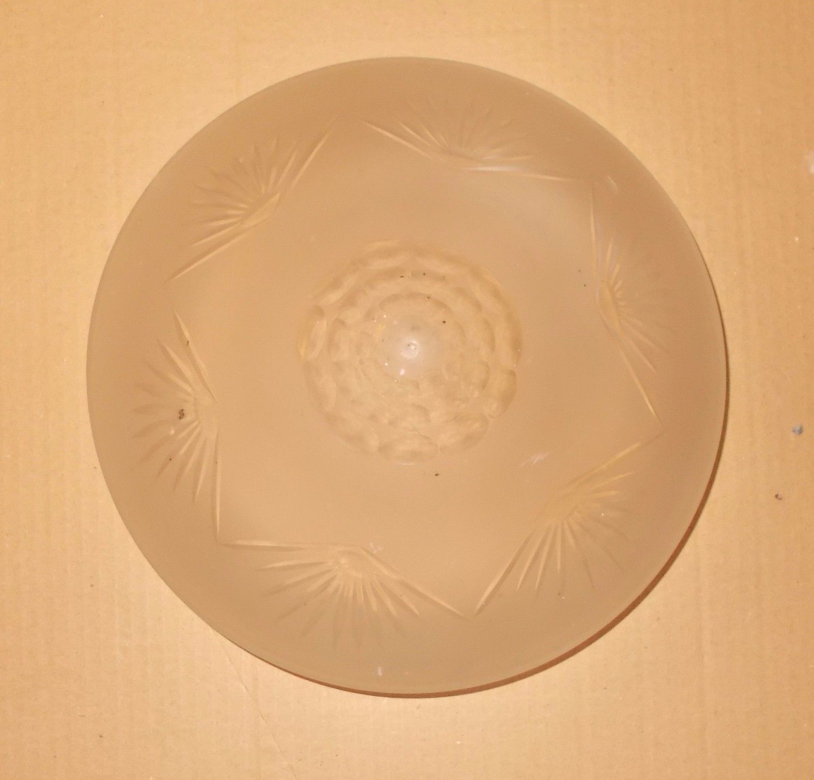 Coppa In Vetro Decorato O Inciso, Molto Decorativa, Utile Per Lampada O Lampadario immagine 1