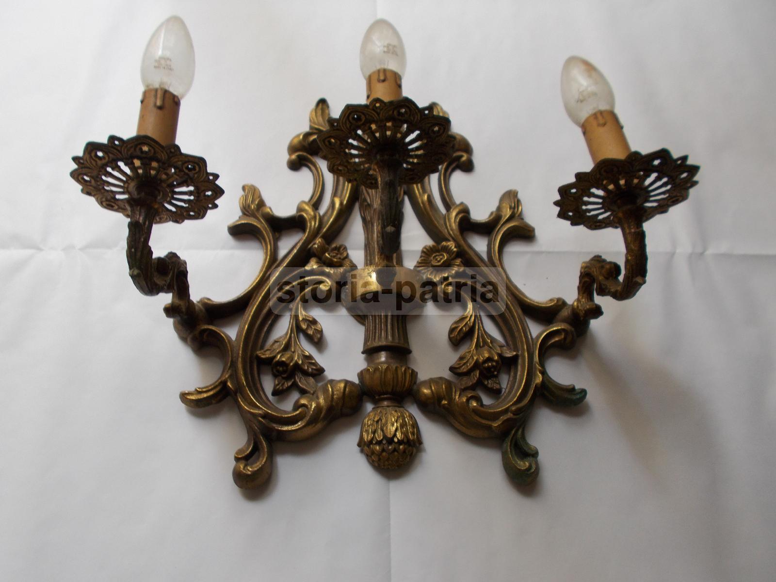 Decorativa Lampada Applique, Artistico Modellato, Utilissima, Da Collezione, 3 Luci immagine 2