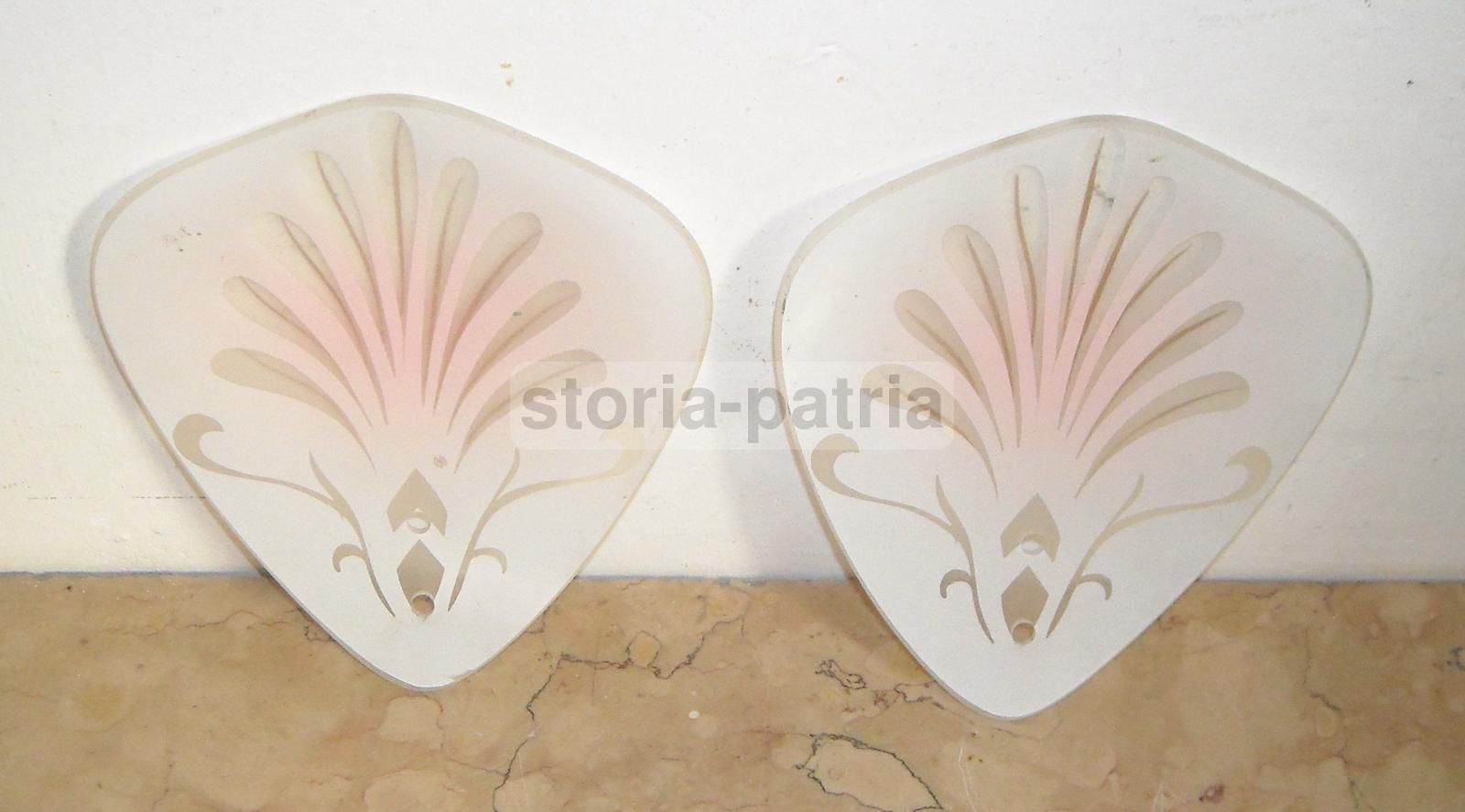 Decorativi Vetri Per Lampada, Artistici Decori, Coppe Paralume d'Epoca, Utilissime immagine 1