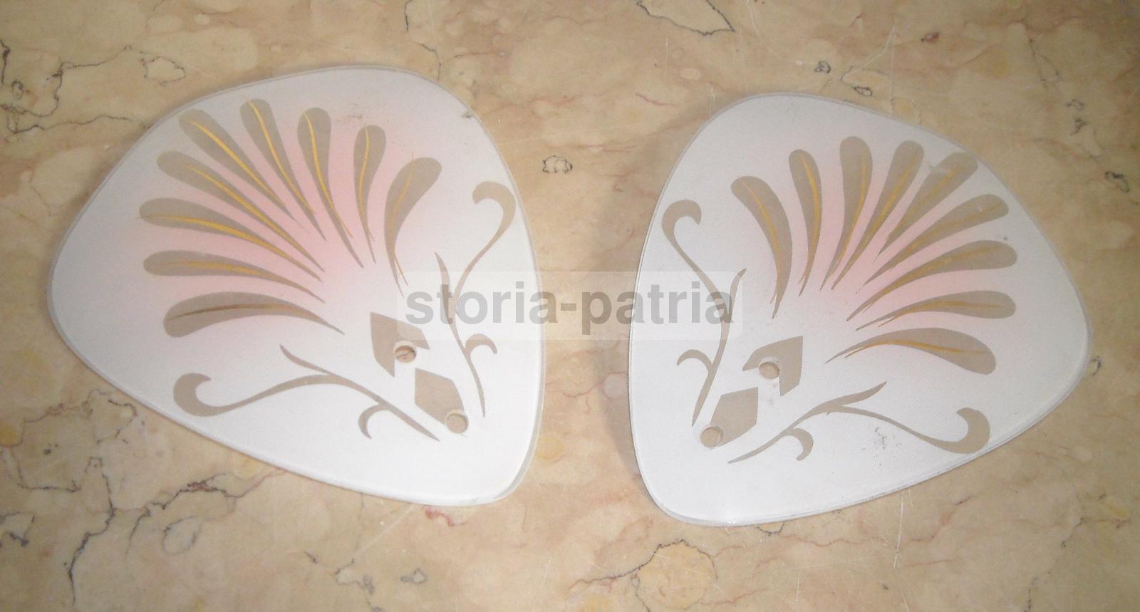 Decorativi Vetri Per Lampada, Artistici Decori, Coppe Paralume d'Epoca, Utilissime immagine 2