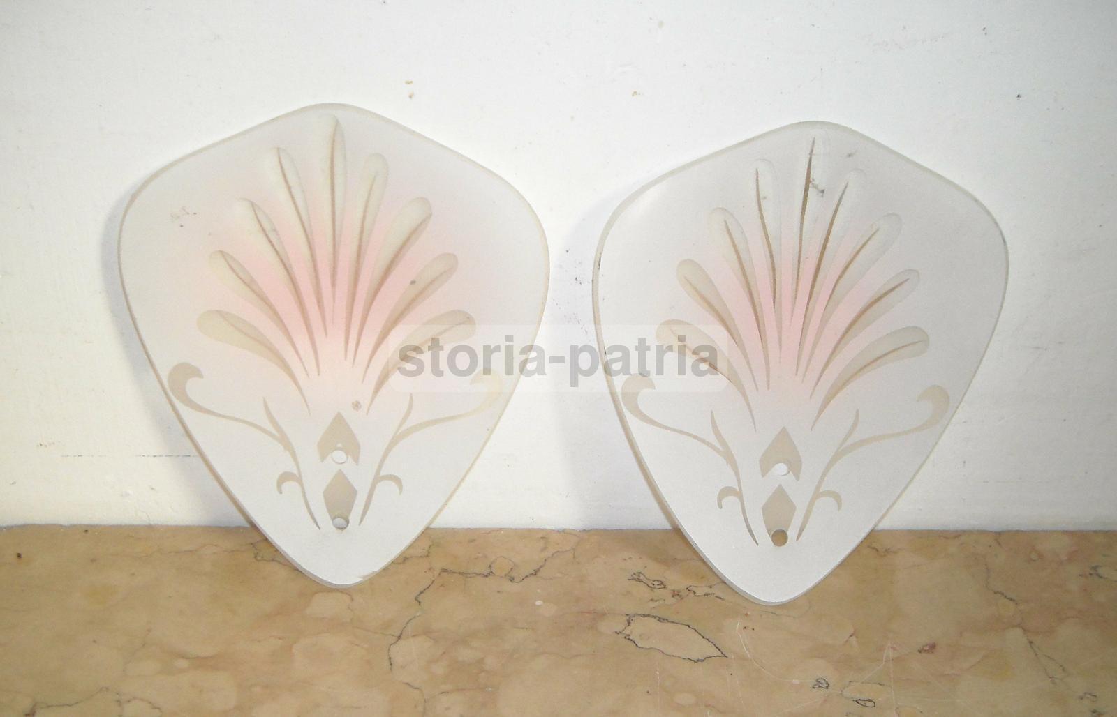 Decorativi Vetri Per Lampada, Artistici Decori, Coppe Paralume d'Epoca, Utilissime immagine 3