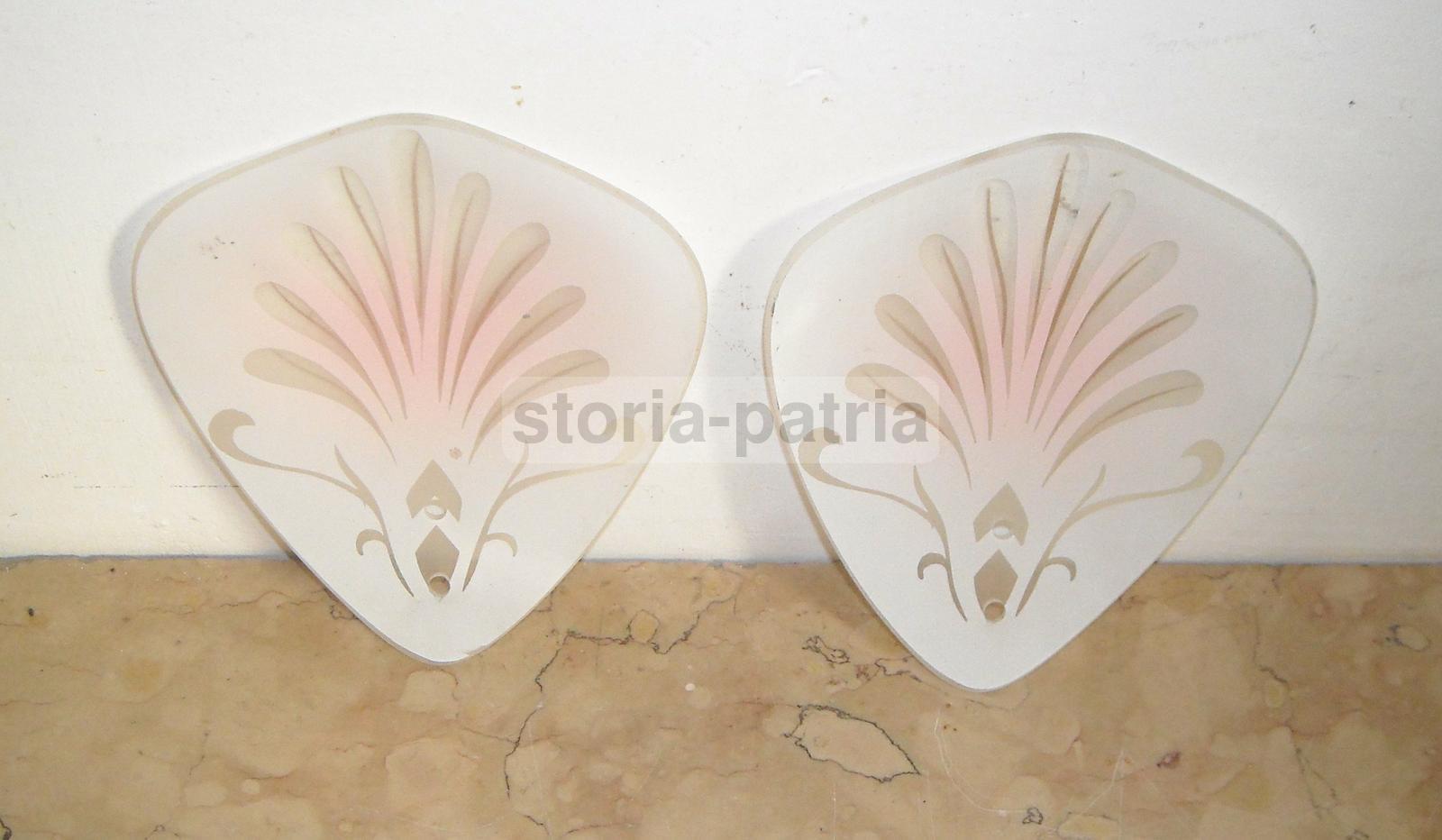 Decorativi Vetri Per Lampada, Artistici Decori, Coppe Paralume d'Epoca, Utilissime immagine 4
