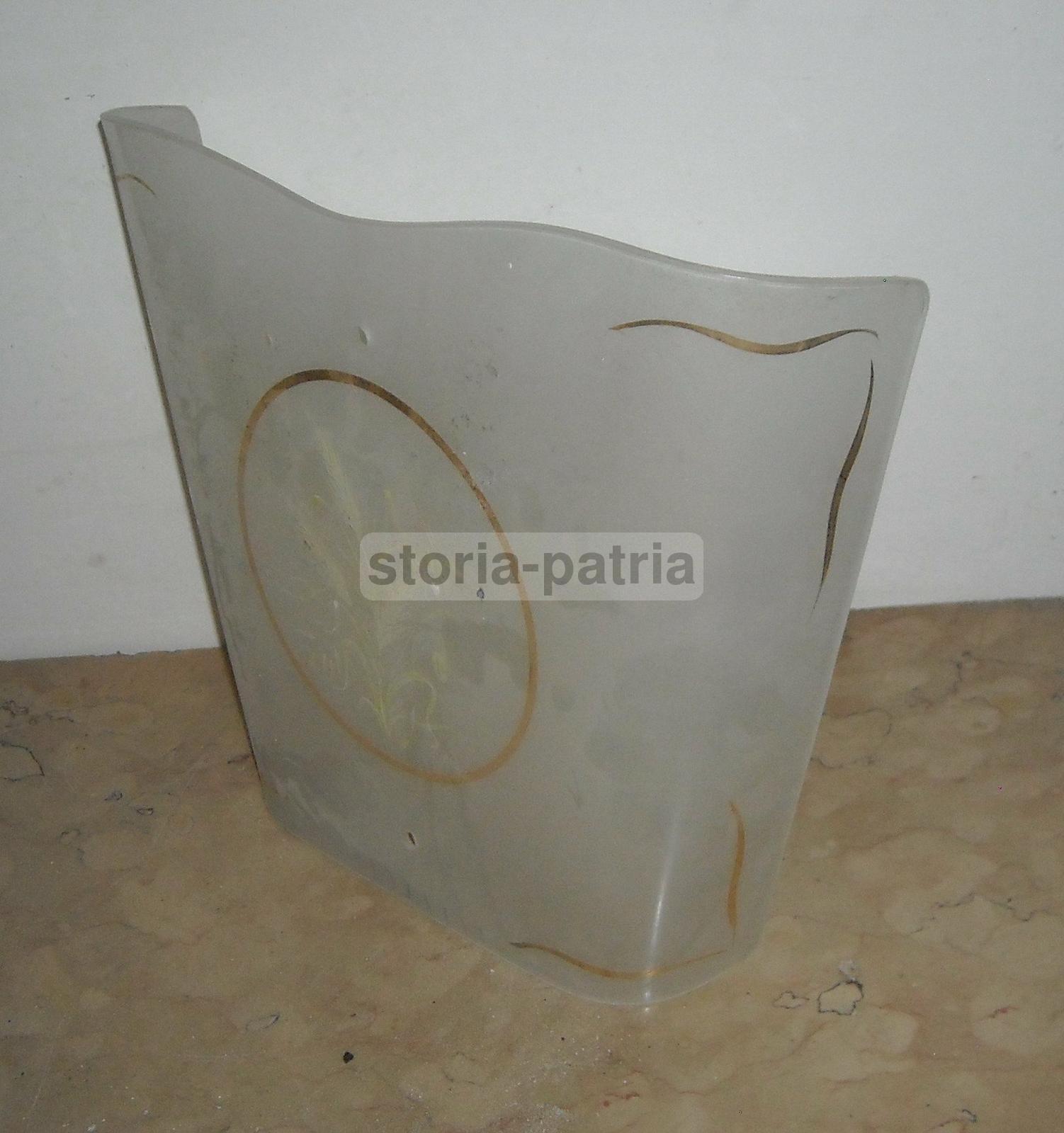 Decorativo Vetro Per Lampada, Artistici Decori, Spighe Di Grano, Utilissima, d'Epoca immagine 1