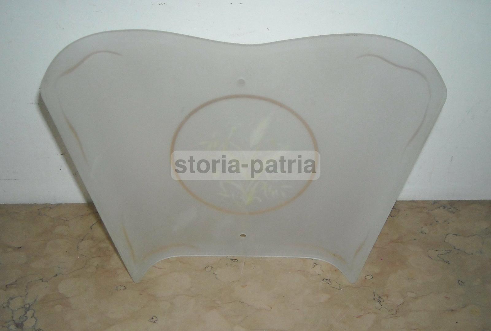 Decorativo Vetro Per Lampada, Artistici Decori, Spighe Di Grano, Utilissima, d'Epoca immagine 2