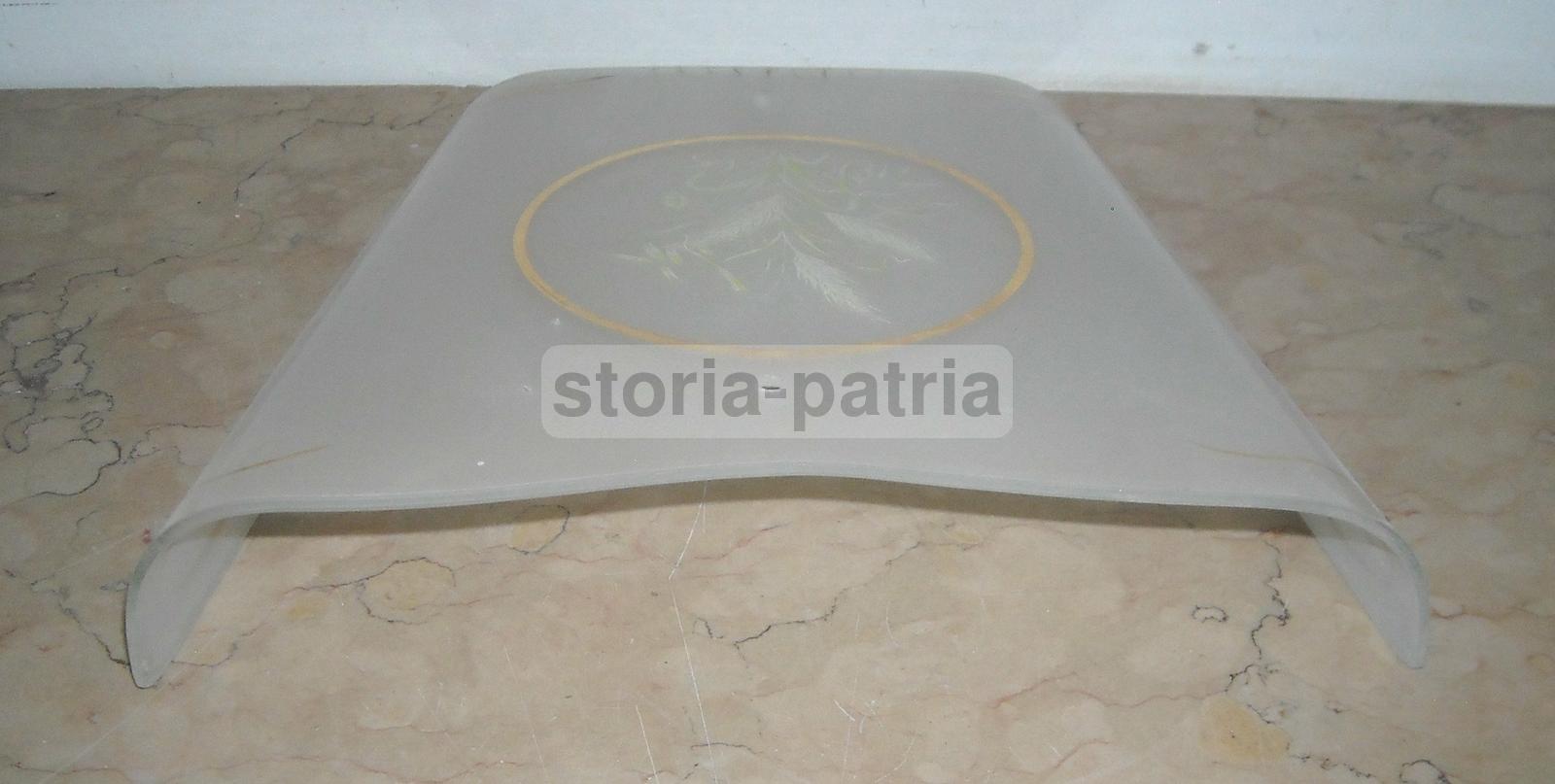 Decorativo Vetro Per Lampada, Artistici Decori, Spighe Di Grano, Utilissima, d'Epoca immagine 3
