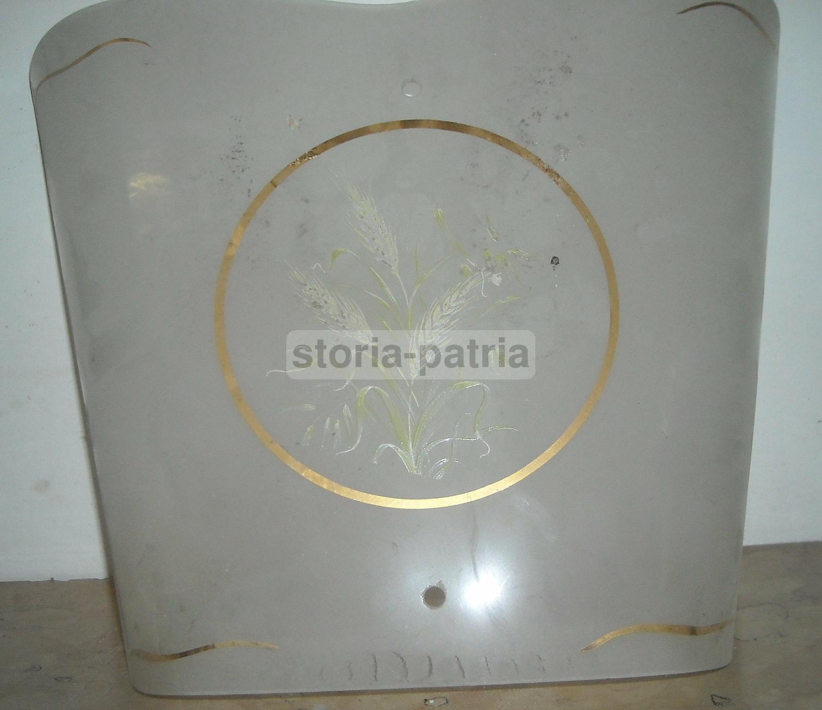 Decorativo Vetro Per Lampada, Artistici Decori, Spighe Di Grano, Utilissima, d'Epoca immagine 6