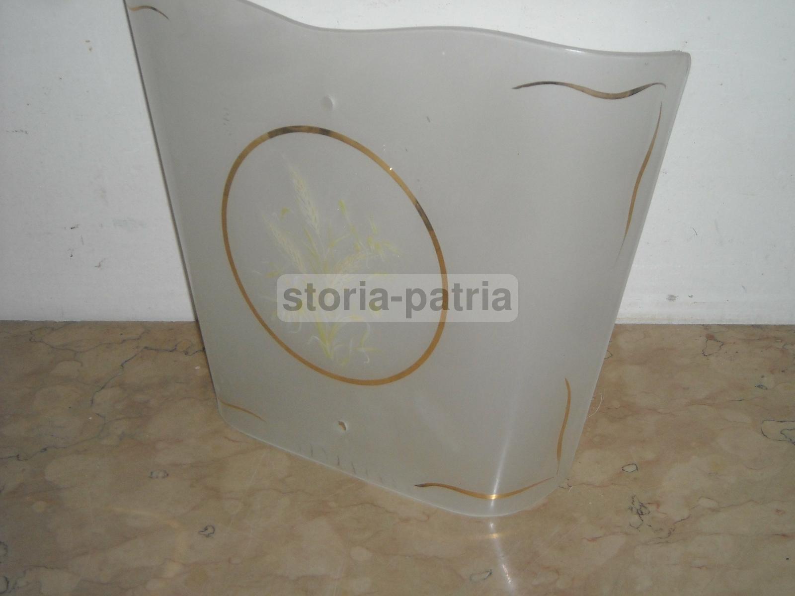 Decorativo Vetro Per Lampada, Artistici Decori, Spighe Di Grano, Utilissima, d'Epoca immagine 11
