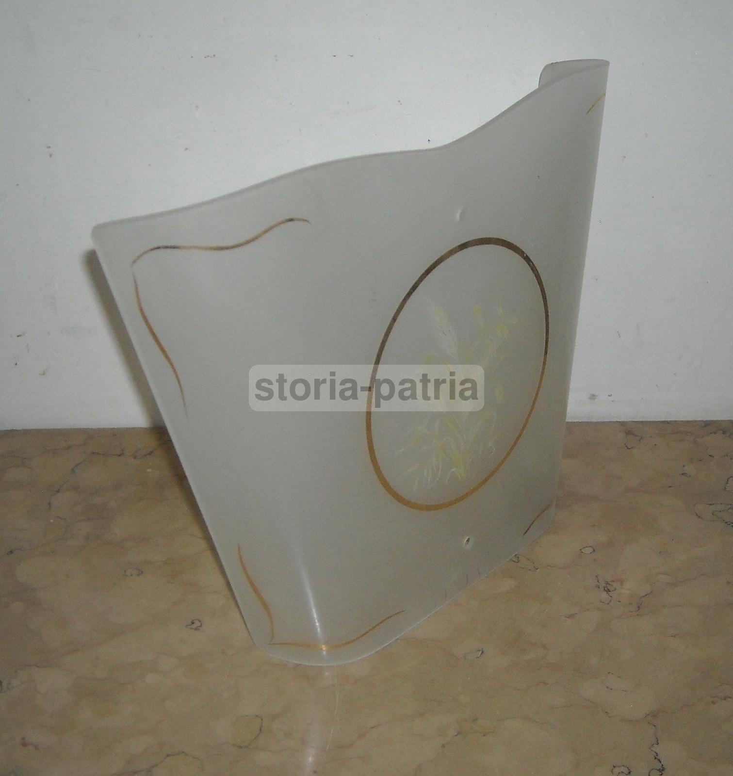 Decorativo Vetro Per Lampada, Artistici Decori, Spighe Di Grano, Utilissima, d'Epoca immagine 13