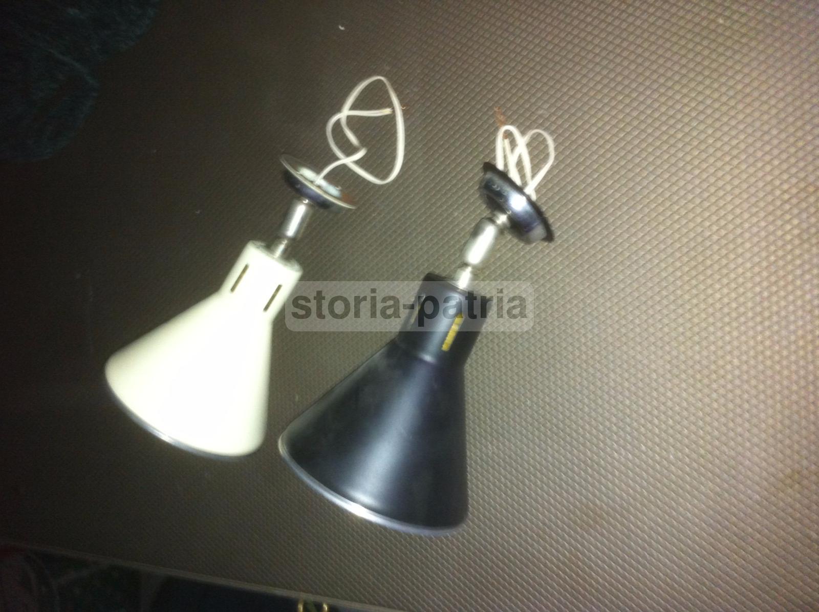 Design, Modernariato, Illuminazione, Bella Coppia Di Faretti, Utili, Da Collezione immagine 1