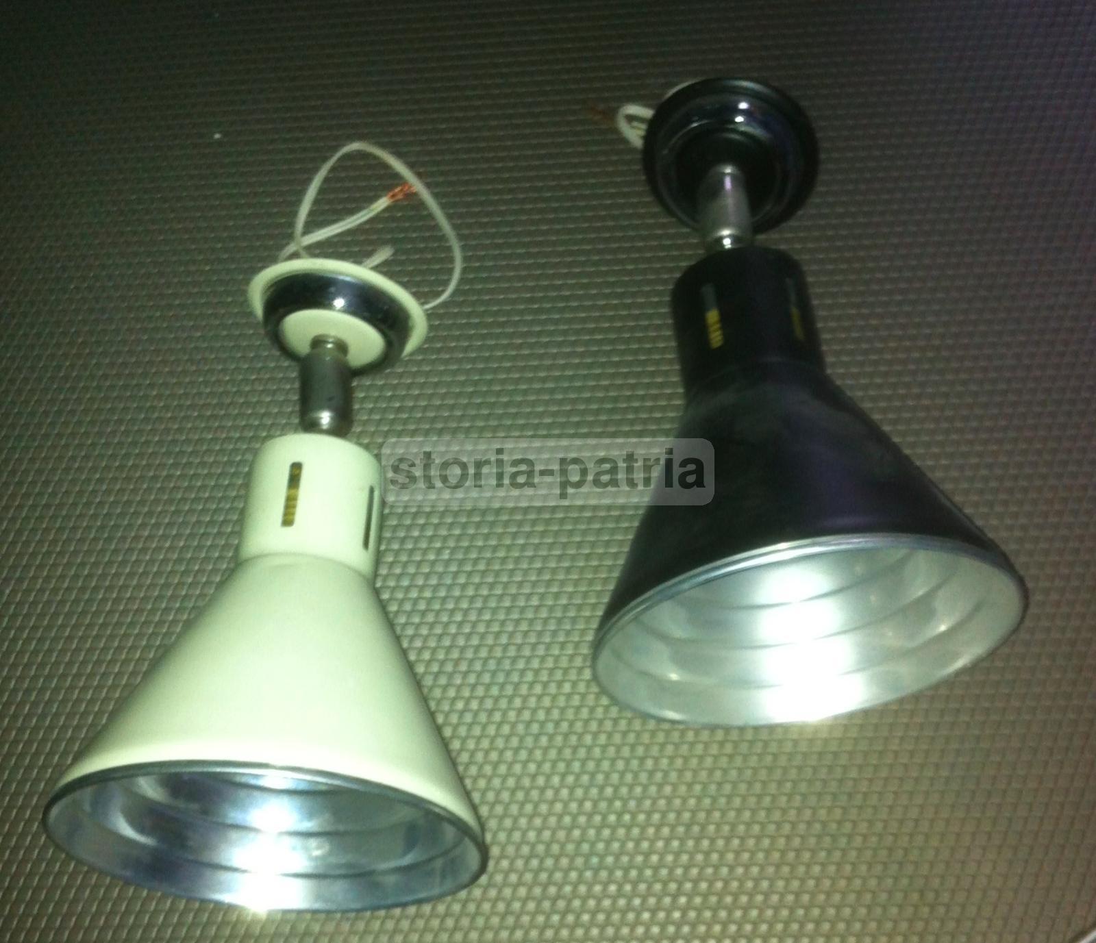 Design, Modernariato, Illuminazione, Bella Coppia Di Faretti, Utili, Da Collezione immagine 9