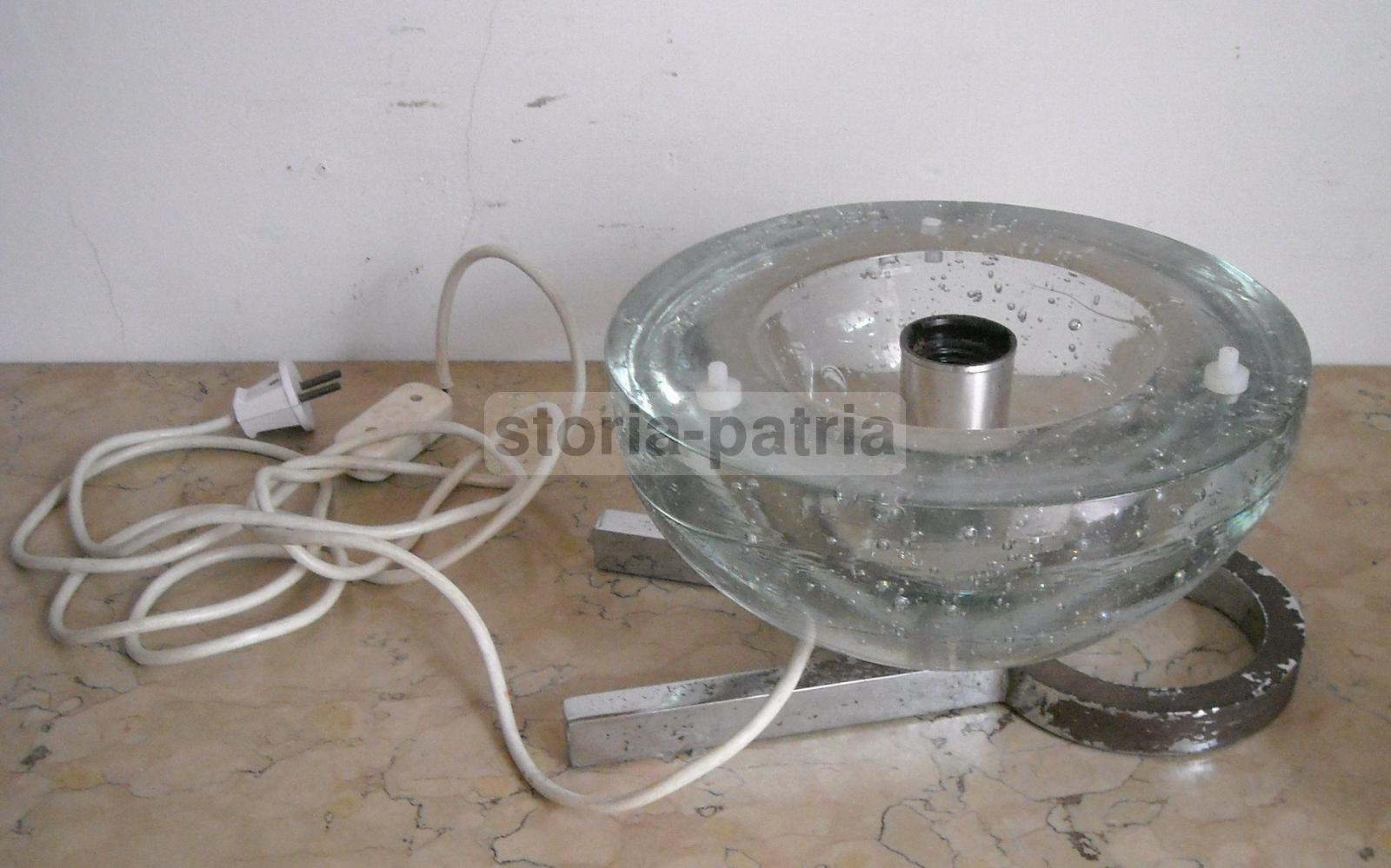 Design, Modernariato, Inusuale Lampada Sferica, In Vetro Massiccio, Decorativa, Utile immagine 15