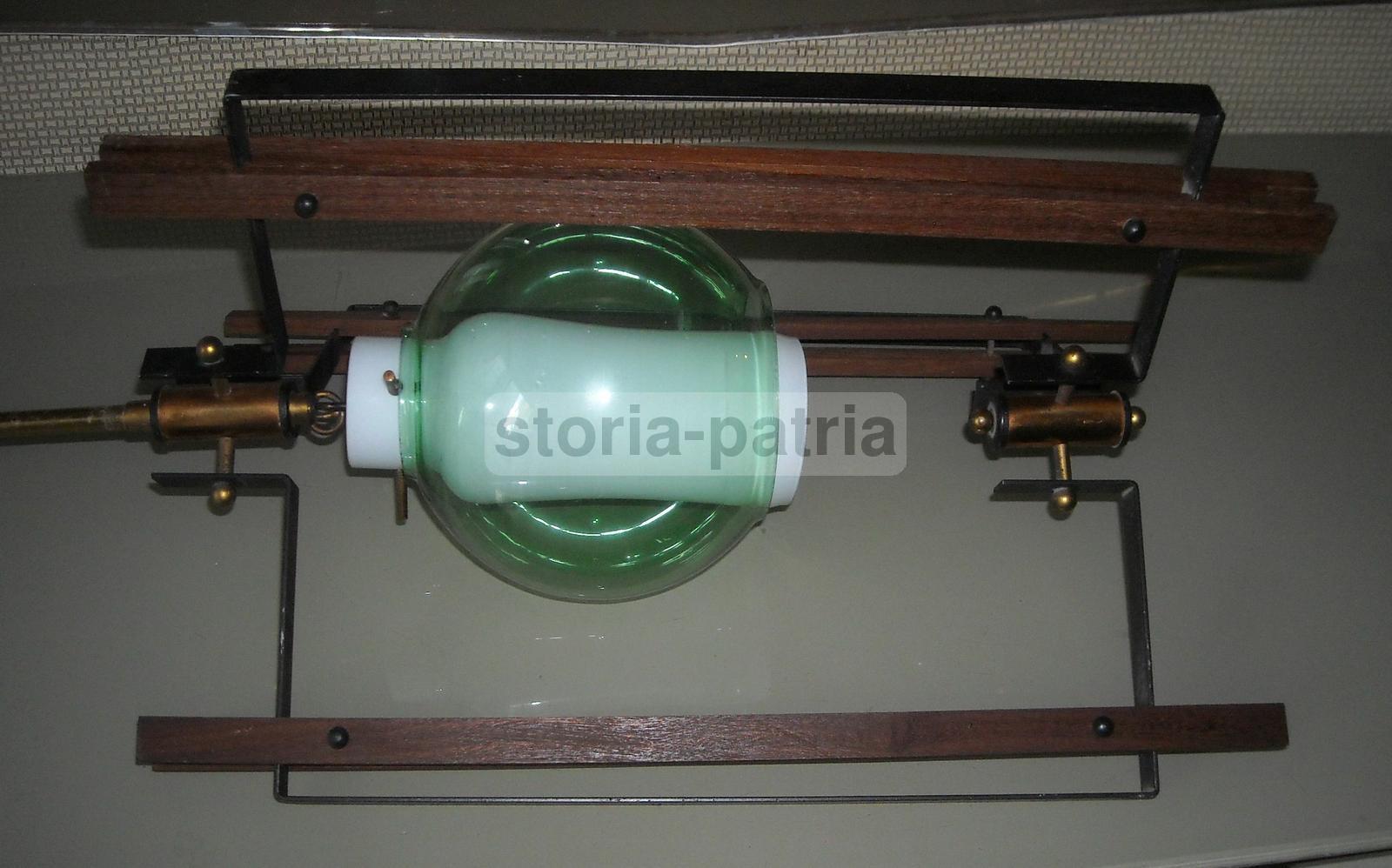 Inusuale Artistica Lampada, Modernariato, Design, Legno Vetro, Decorativo, Utilissimo immagine 4