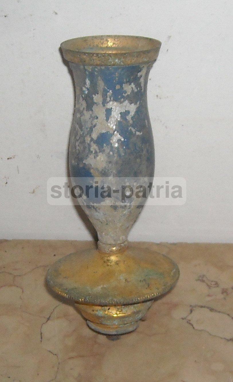 Inusuale Decorativo Portalampada, Pregevole Laccatura E Doratura, Utile Accessorio immagine 2