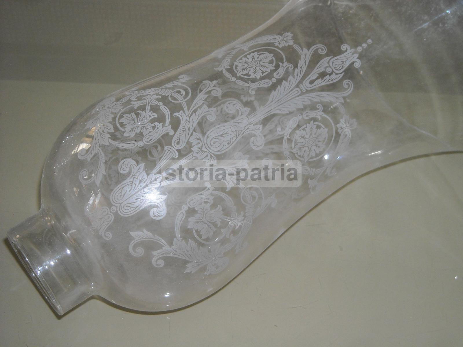 Lampade, Lampadari, Bellissima Coppa In Vetro, Artistici Motivi Decorativi, Utile immagine 2