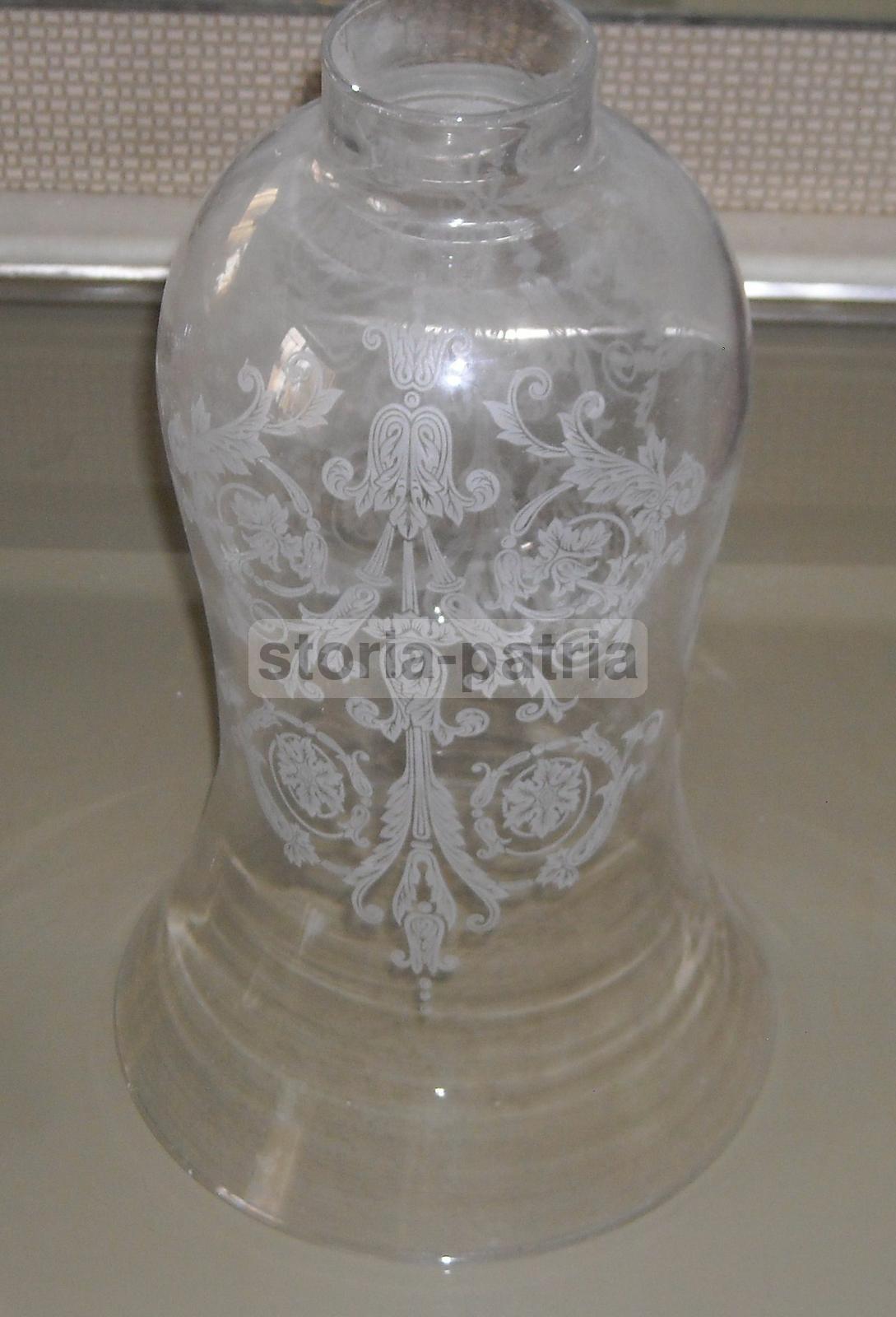 Lampade, Lampadari, Bellissima Coppa In Vetro, Artistici Motivi Decorativi, Utile immagine 5