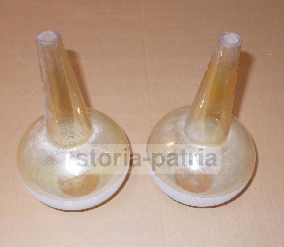 Lampade, Lampadari, Utili Accessori, Coppia Di Coppe Vitree, Insolito Modellato, 900 immagine 3