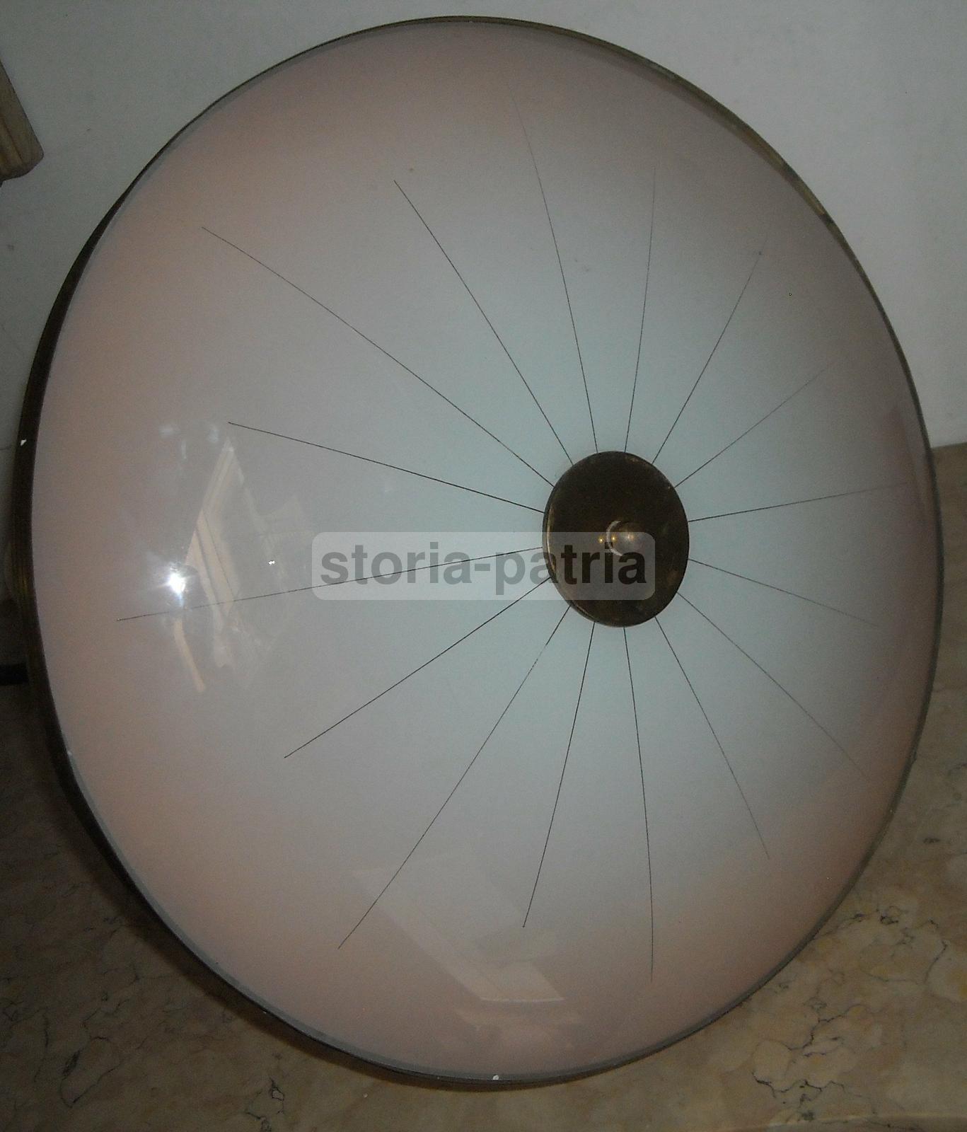 Modernariato, Design, Arti Decorative Del 900, Lampadario d'Epoca, Utile, Con Vetri immagine 3