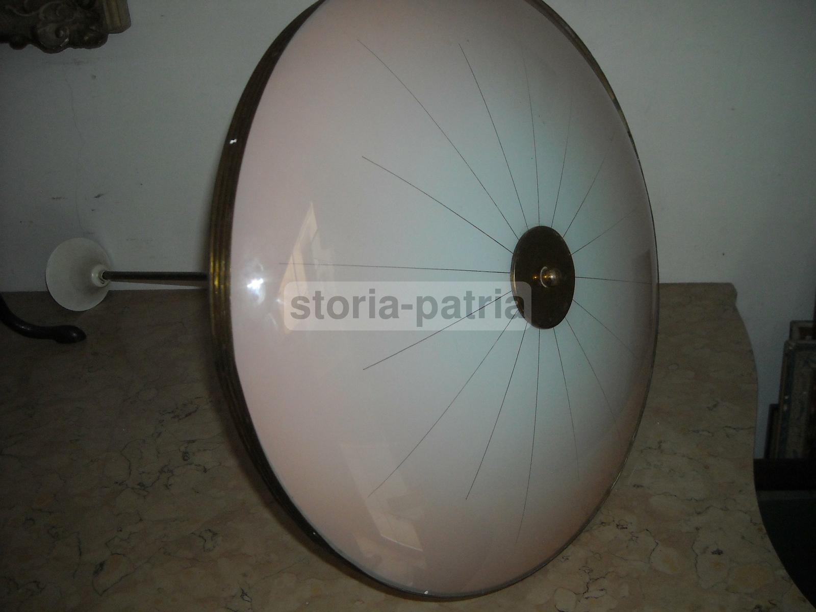 Modernariato, Design, Arti Decorative Del 900, Lampadario d'Epoca, Utile, Con Vetri immagine 4