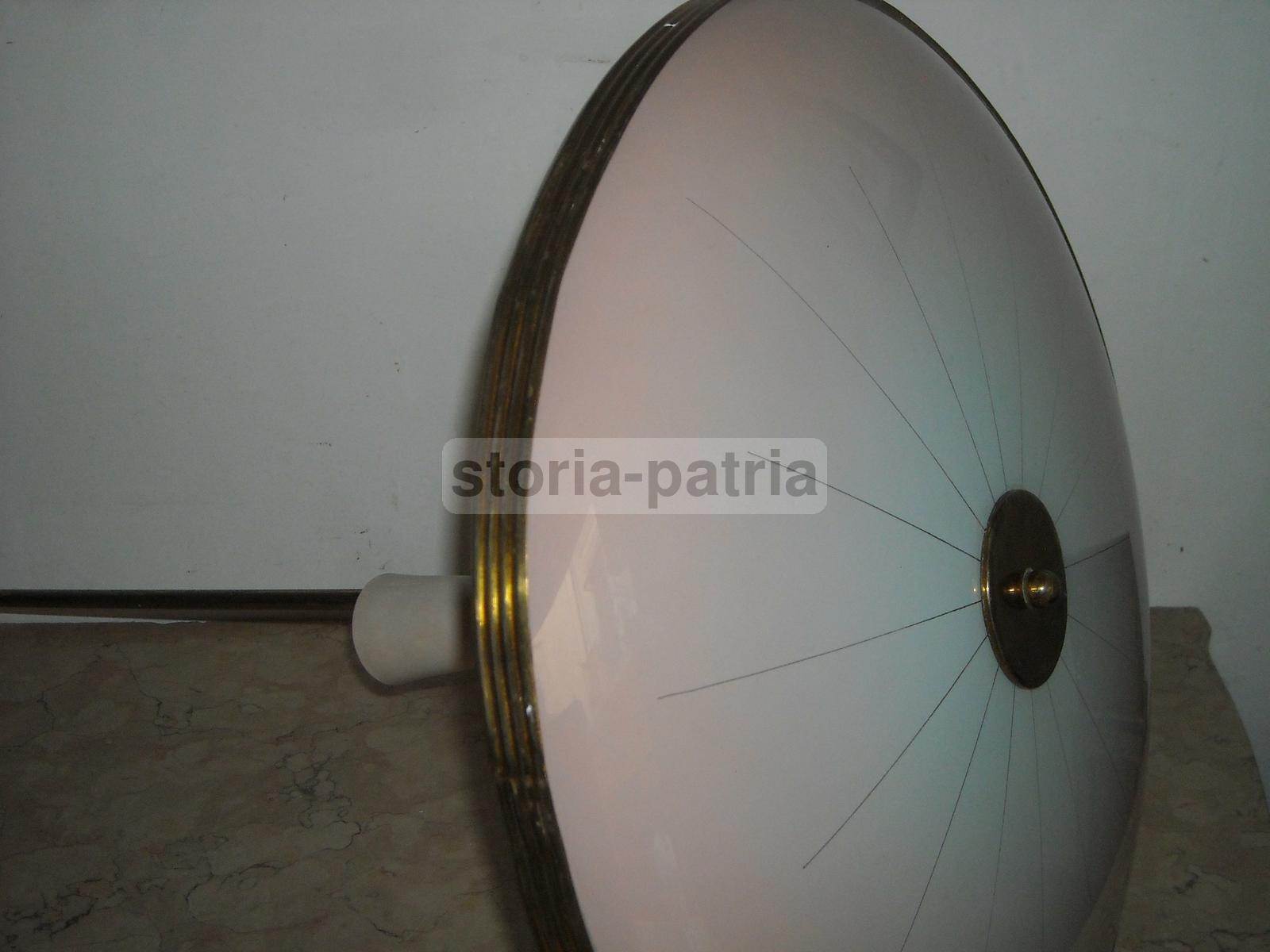 Modernariato, Design, Arti Decorative Del 900, Lampadario d'Epoca, Utile, Con Vetri immagine 15