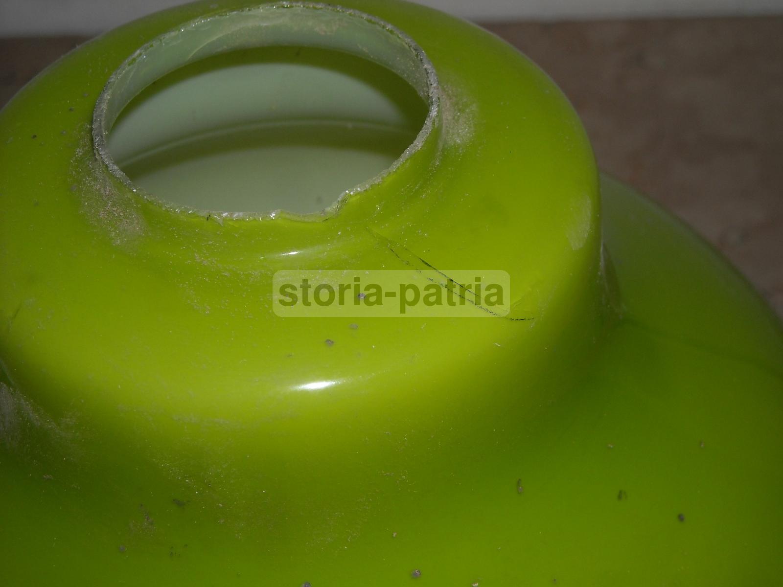 Modernariato, Design, Coppa Per Lampada O Lampadario, Vetro d'Epoca, Opalescente immagine 4