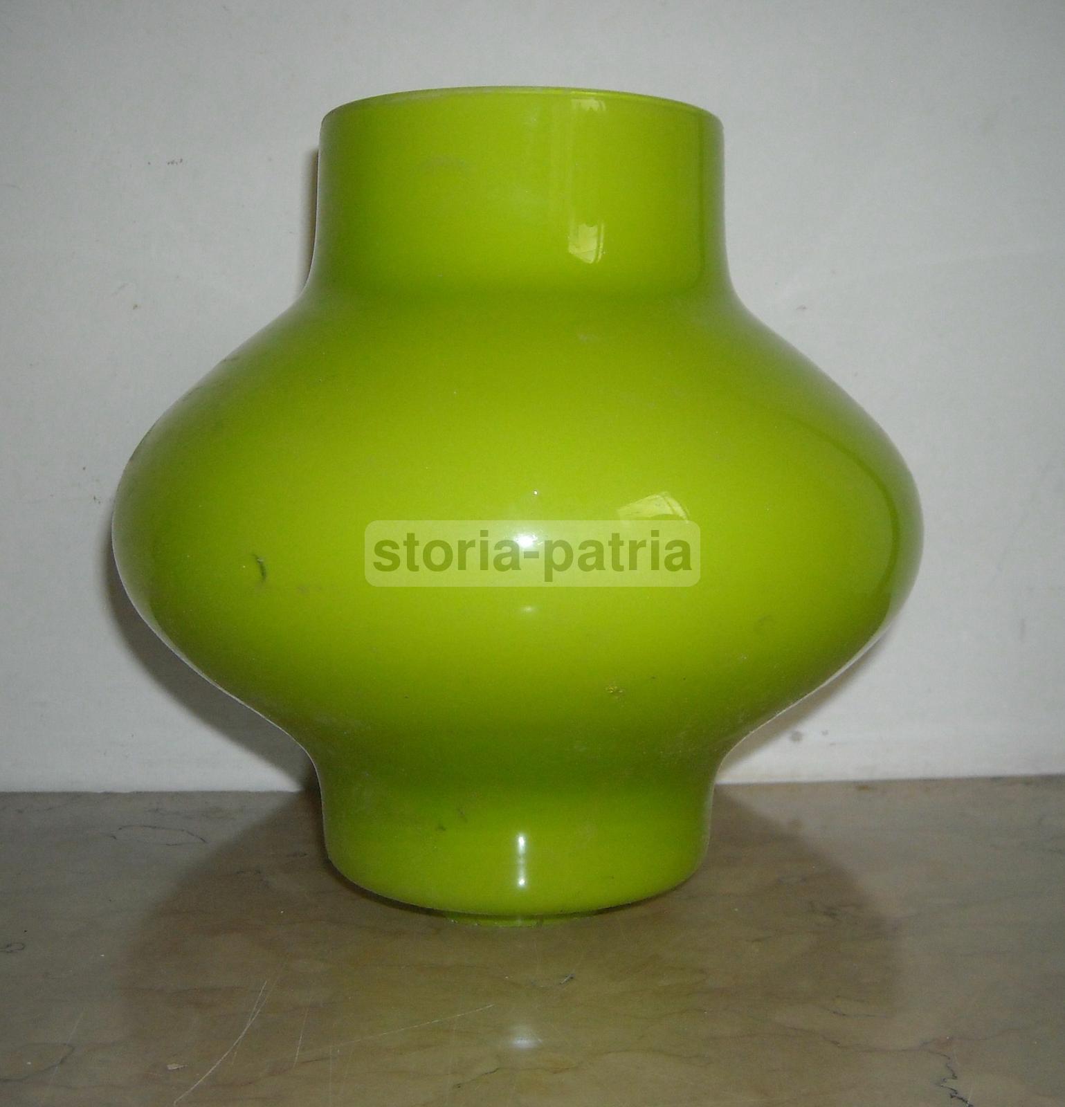 Modernariato, Design, Coppa Per Lampada O Lampadario, Vetro d'Epoca, Opalescente immagine 5