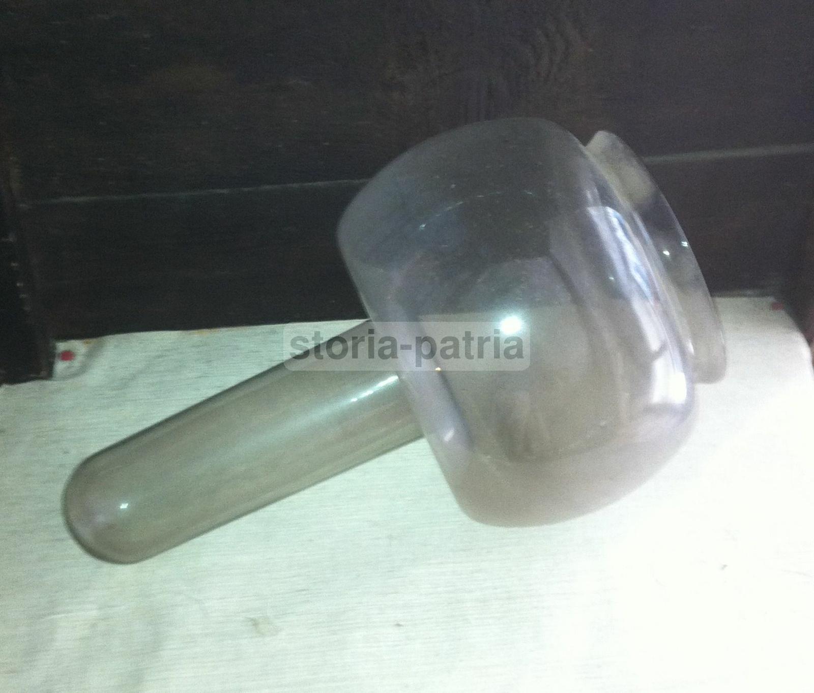 Modernariato, Design, Coppa Per Lampada, Vetro d'Epoca, Inusuale Modellato, Utile immagine 3