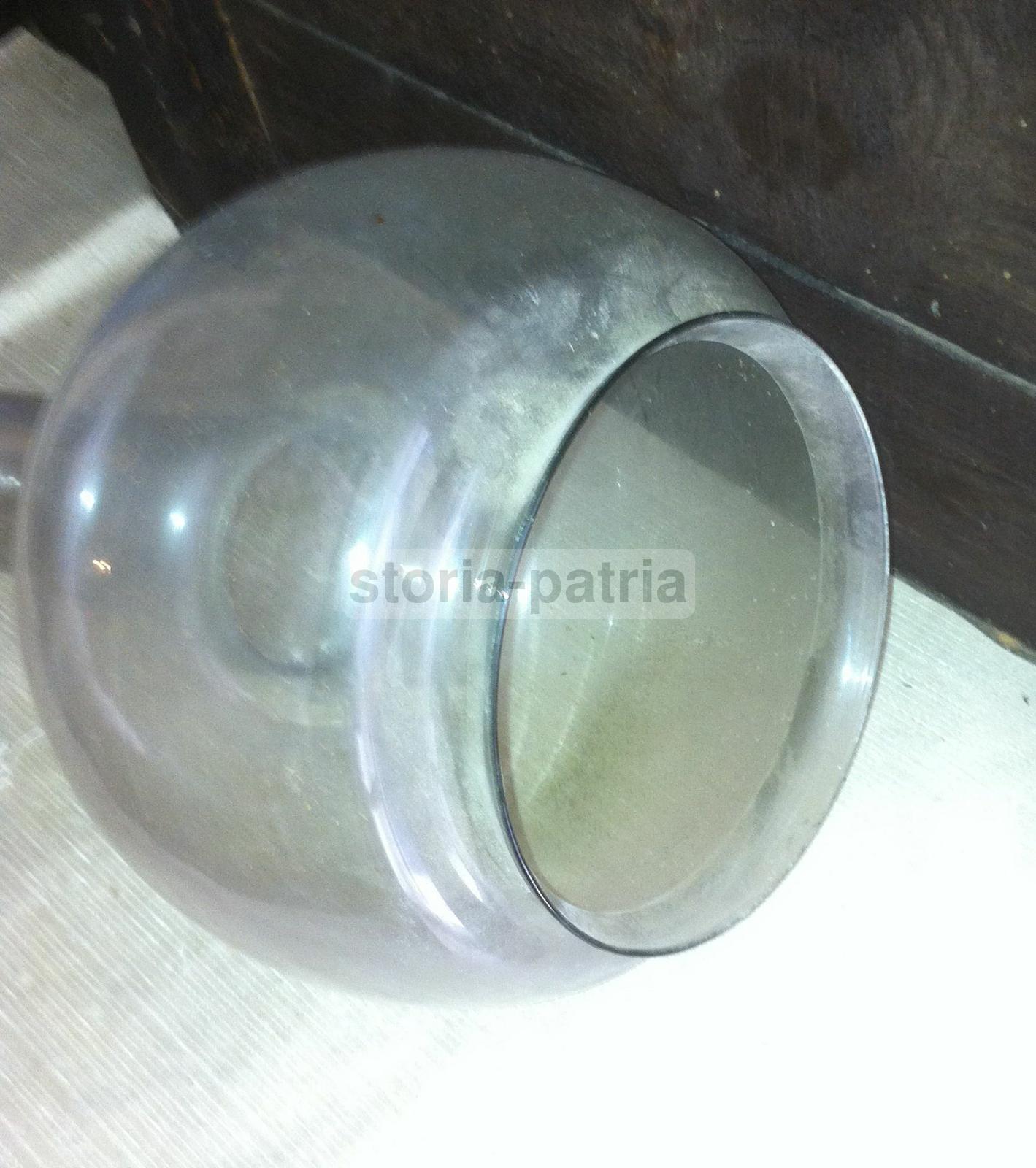 Modernariato, Design, Coppa Per Lampada, Vetro d'Epoca, Inusuale Modellato, Utile immagine 4