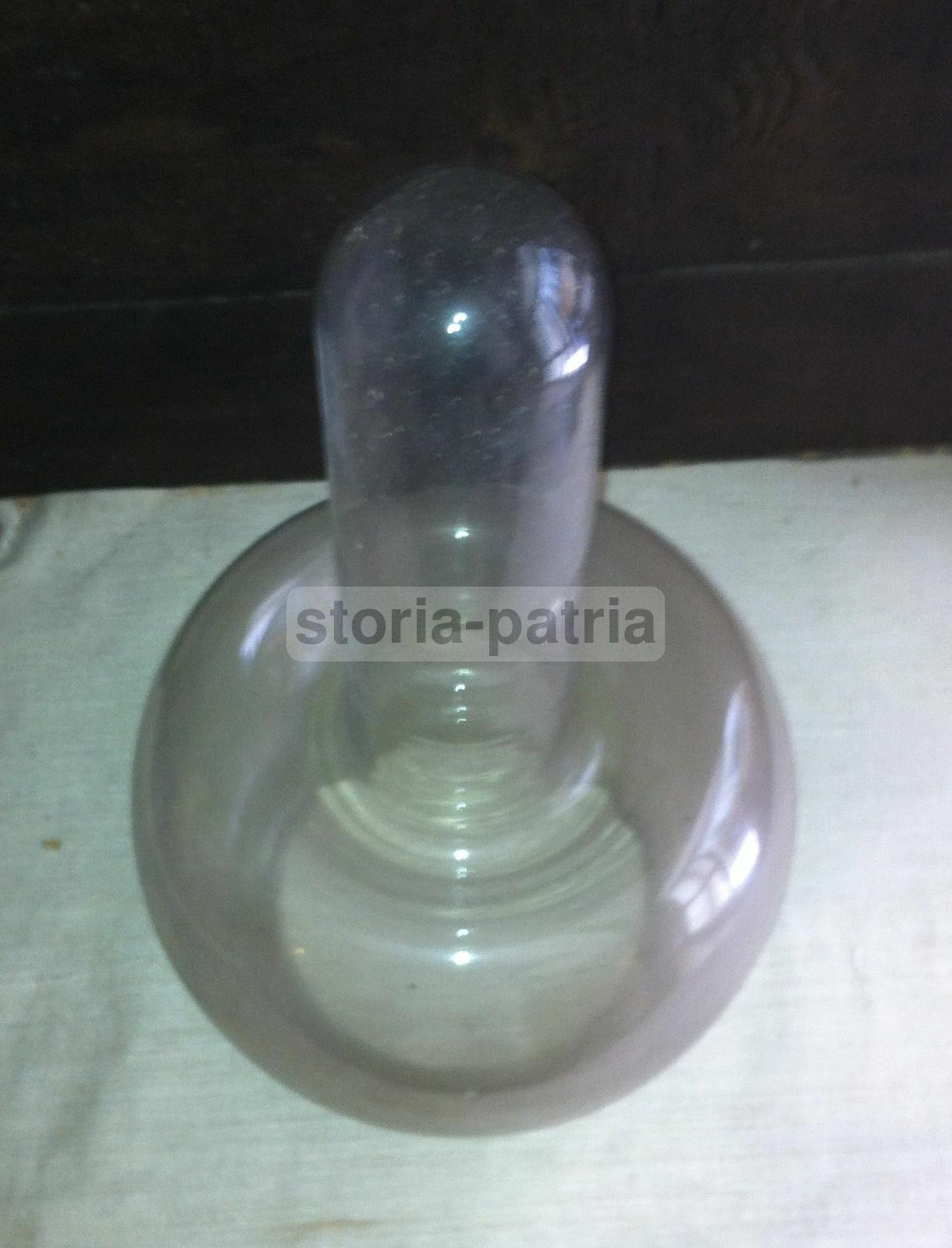 Modernariato, Design, Coppa Per Lampada, Vetro d'Epoca, Inusuale Modellato, Utile immagine 6