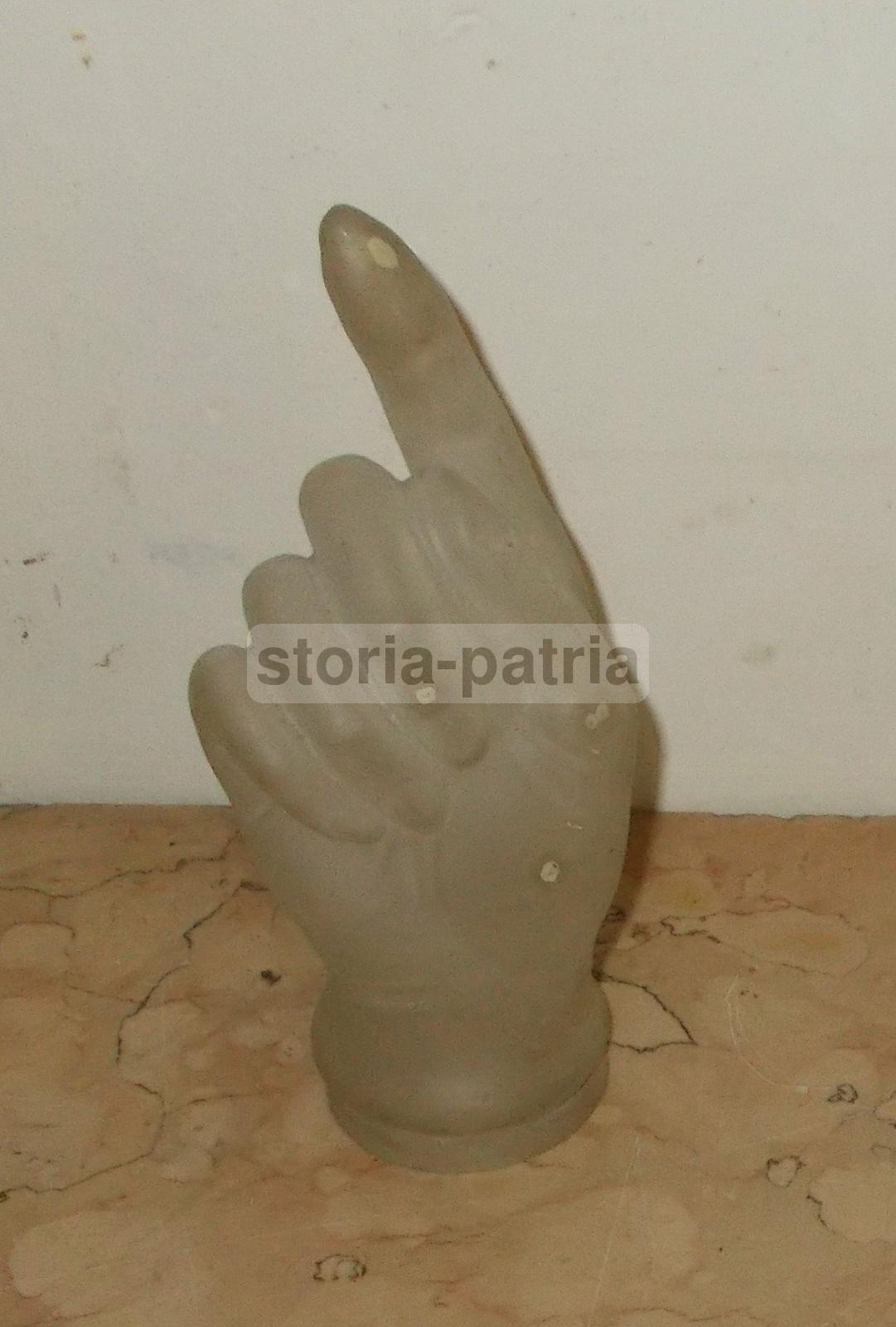 Modernariato, Design, Curioso Vetro, Mano, Utile E Da Collezione, Per Lampada d'Epoca immagine 1