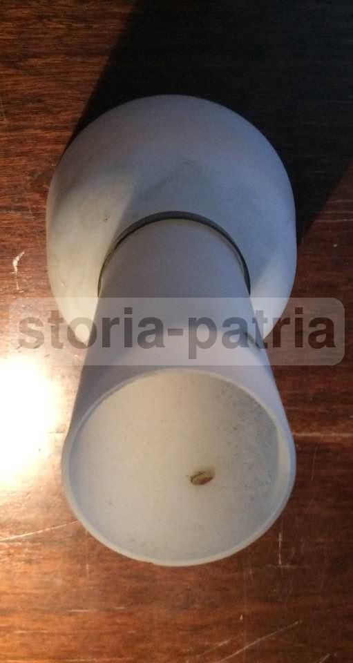 Modernariato, Design, Decorativa Coppa In Vetro Bianco, Per Lampade A Sospensione immagine 1