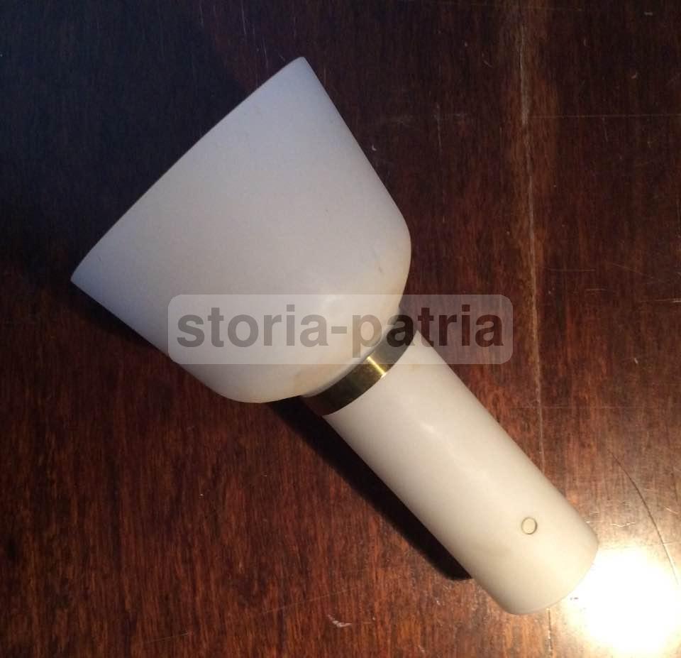 Modernariato, Design, Decorativa Coppa In Vetro Bianco, Per Lampade A Sospensione immagine 5