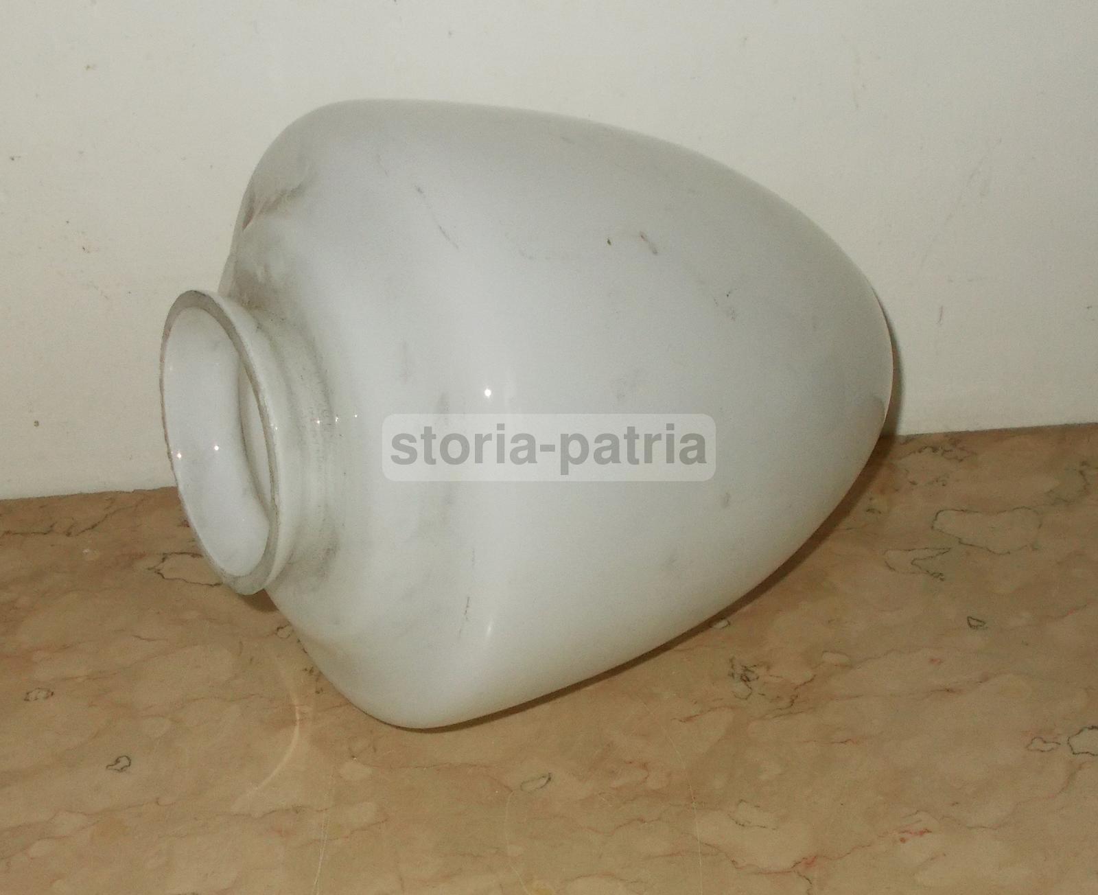 Modernariato, Design, Decorativa Coppa In Vetro Bianco, Utile Per Lampade Varie immagine 1
