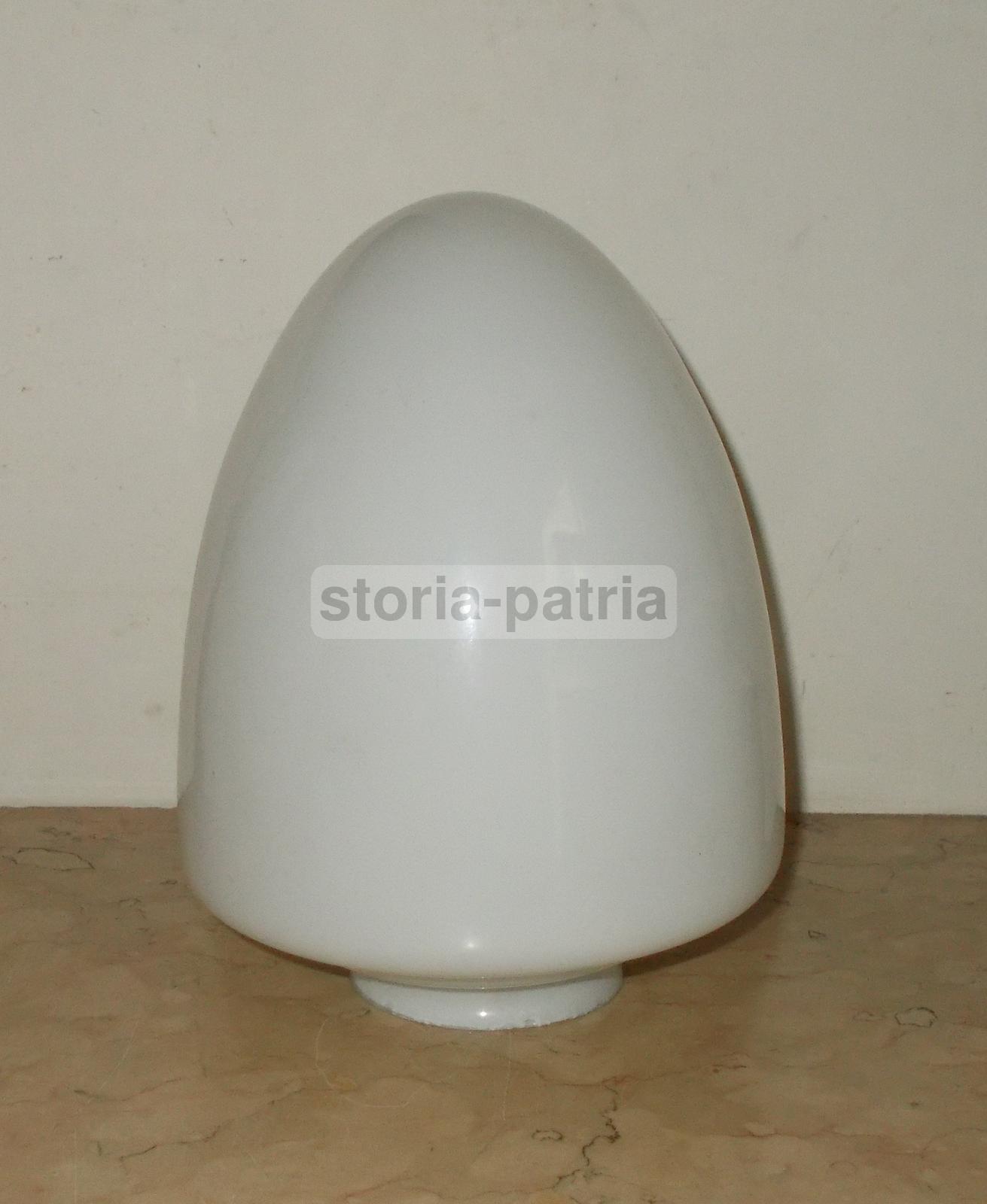 Modernariato, Design, Decorativa Coppa In Vetro Bianco, Utile Per Lampade Varie immagine 3