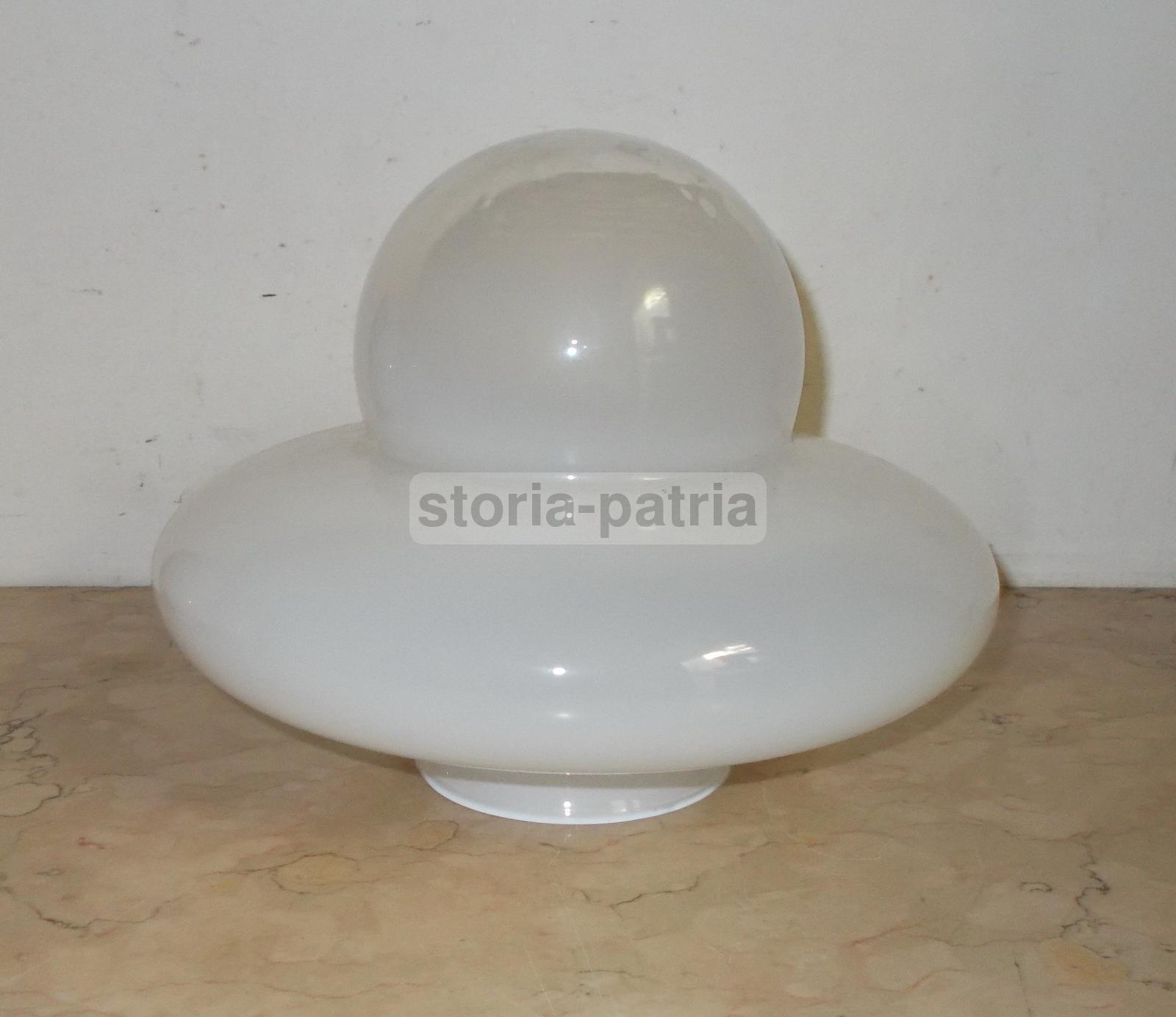 Modernariato, Design, Decorativa Coppa In Vetro, Utile Per Lampade Varie, Inusuale immagine 1