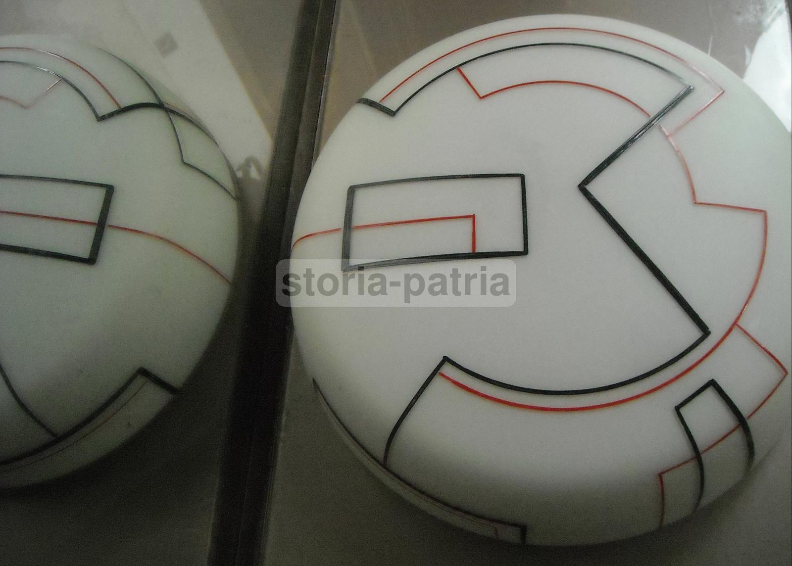 Modernariato, Design, Decorativa Lampada d'Epoca, Plafoniera Vetro, Artistico Decoro immagine 6