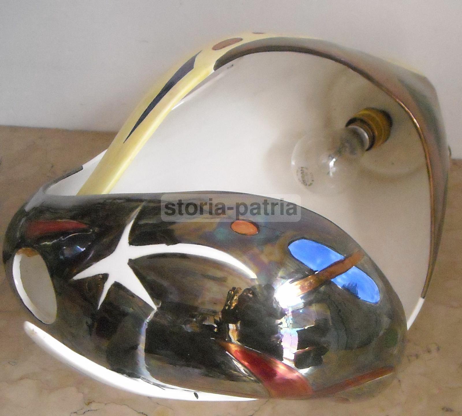 Modernariato, Design, Inusuale Artistico Lampadario, Marostica, Alcyone, Ceramica immagine 17