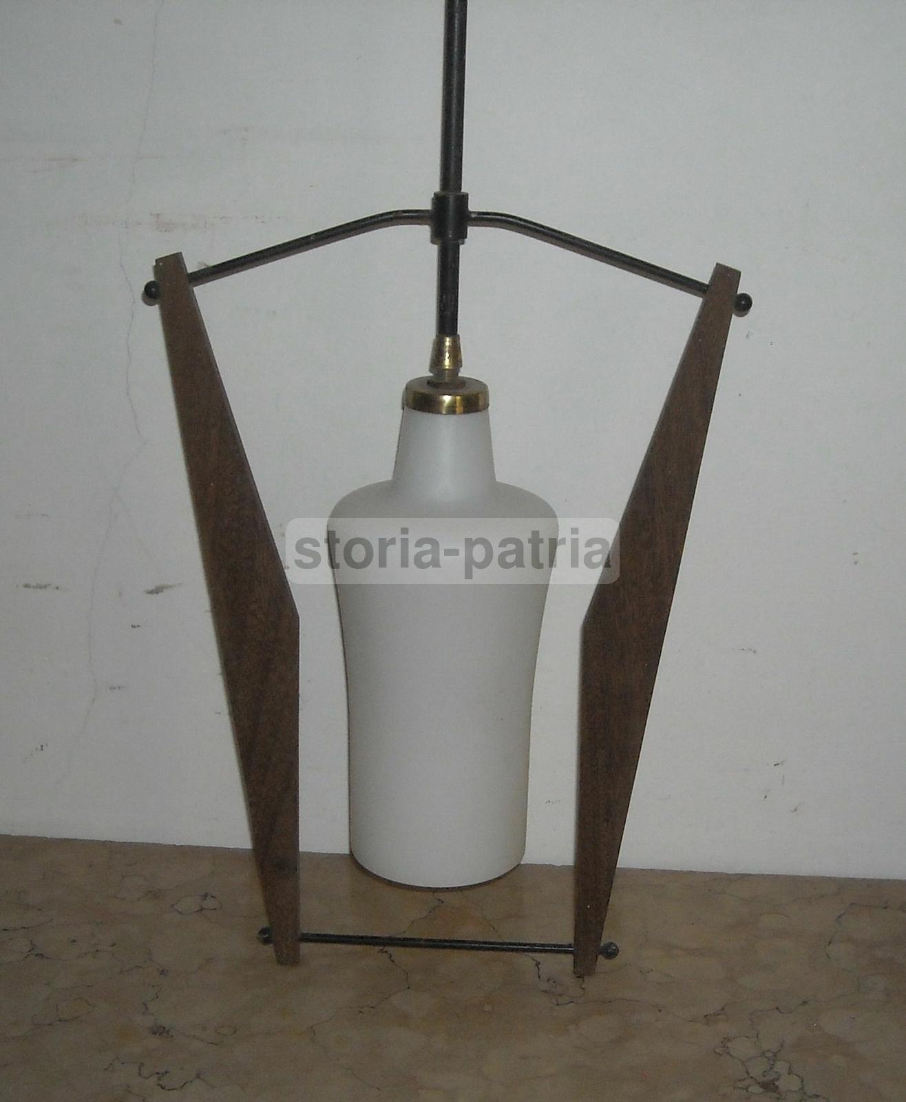 Modernariato, Design, Lampadario d'Epoca, Ottime Utili Dimensioni, Stilizzato, Bello immagine 1