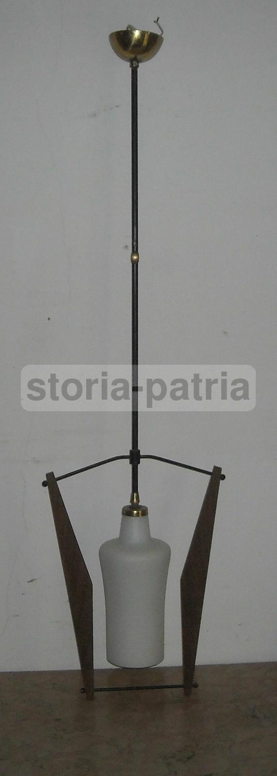 Modernariato, Design, Lampadario d'Epoca, Ottime Utili Dimensioni, Stilizzato, Bello immagine 2