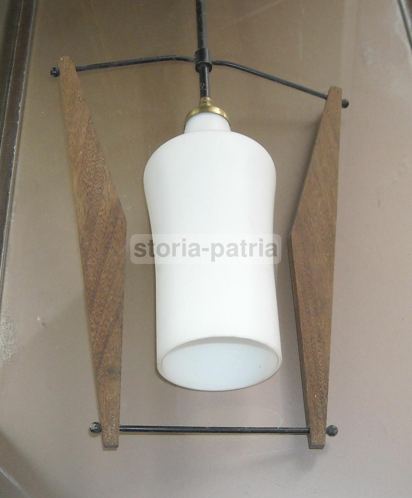 Modernariato, Design, Lampadario d'Epoca, Ottime Utili Dimensioni, Stilizzato, Bello immagine 7